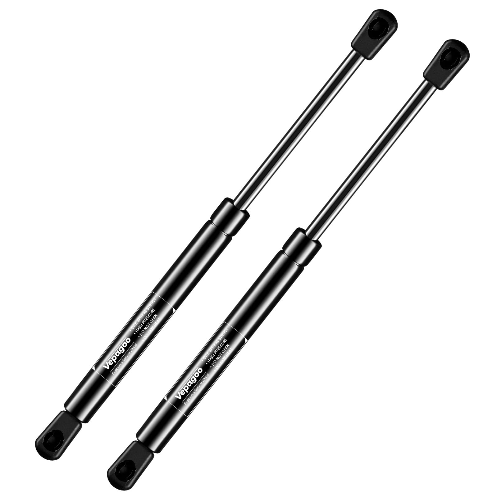 Vepagoo 12 Inch 132Lb Gas Struts Shocks For Camper Shell Rear Window, Weatherguard Tool Box Lid, Truck Canopy Cap Cover, Lift Su