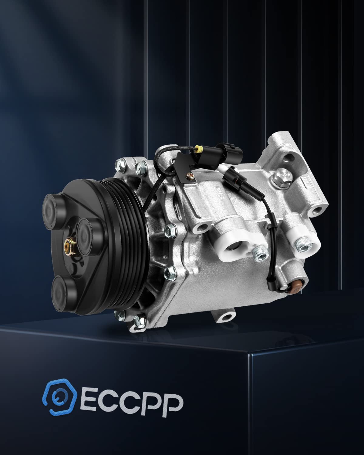 ECCPP AC Compressor with Clutch 2004-2006 Replacement for M-itsubishi Lancer Outlander 2.4L