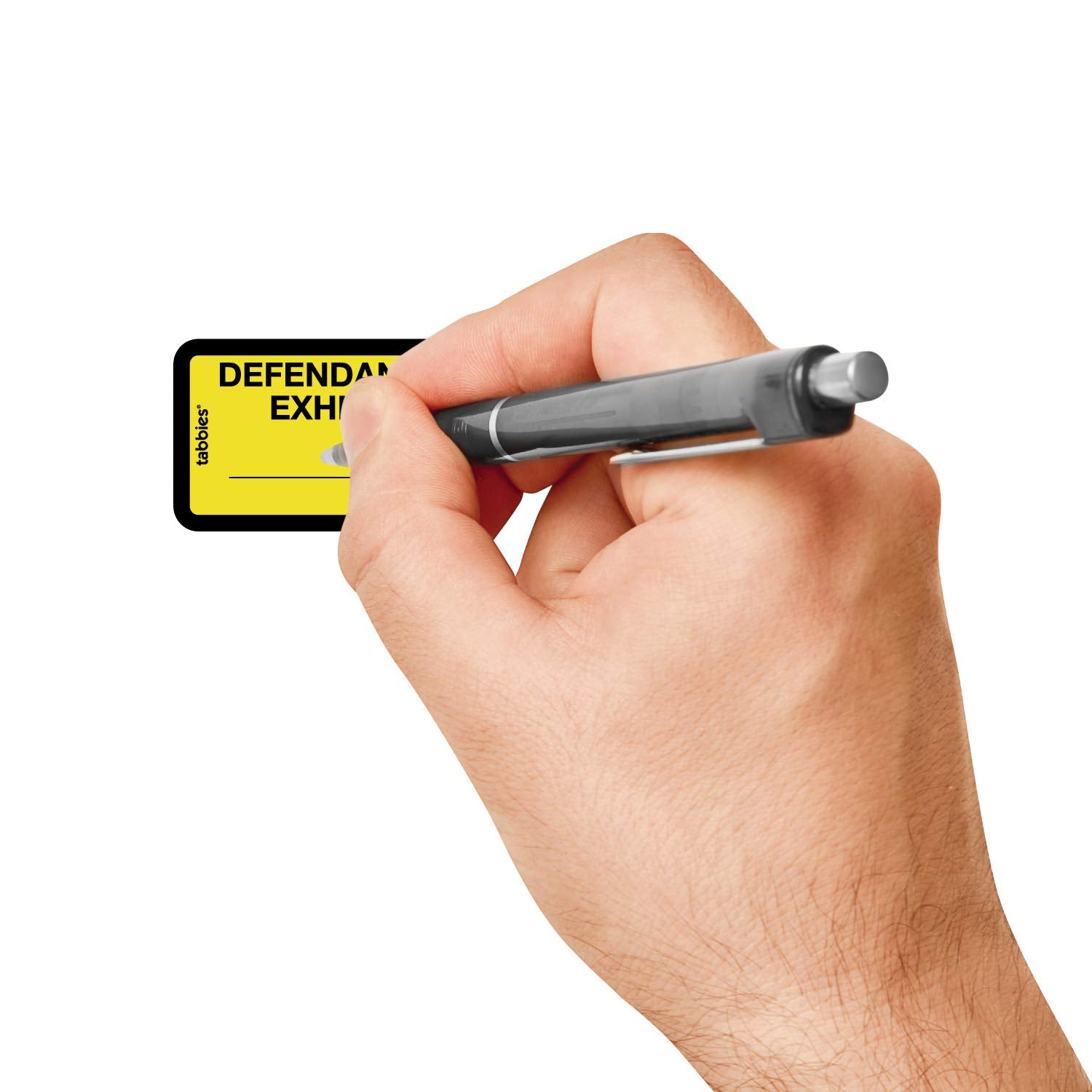 Tabbies Legal Exhibit Labels, Label: 1-5/8''W X 1''H, Sheet: 5-1/4''W X 3-1/4''H, Yellow, Defendant'S Exhibit'' 252 Labels/Pack