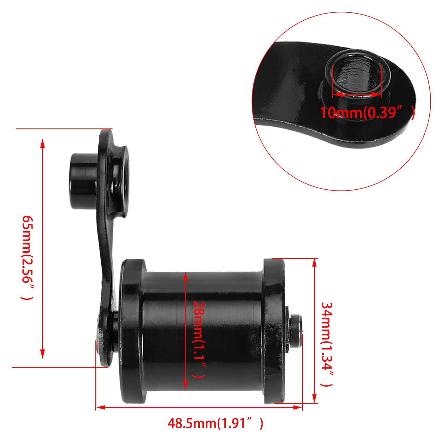 Fvrito Chain Tensioner With 1-3/4'' Roller For Powersports 6.5Hp 196Cc 212Cc Ct200U Trail 200 Bt200X Ct200U-Ex Massimo Mb200 Baj