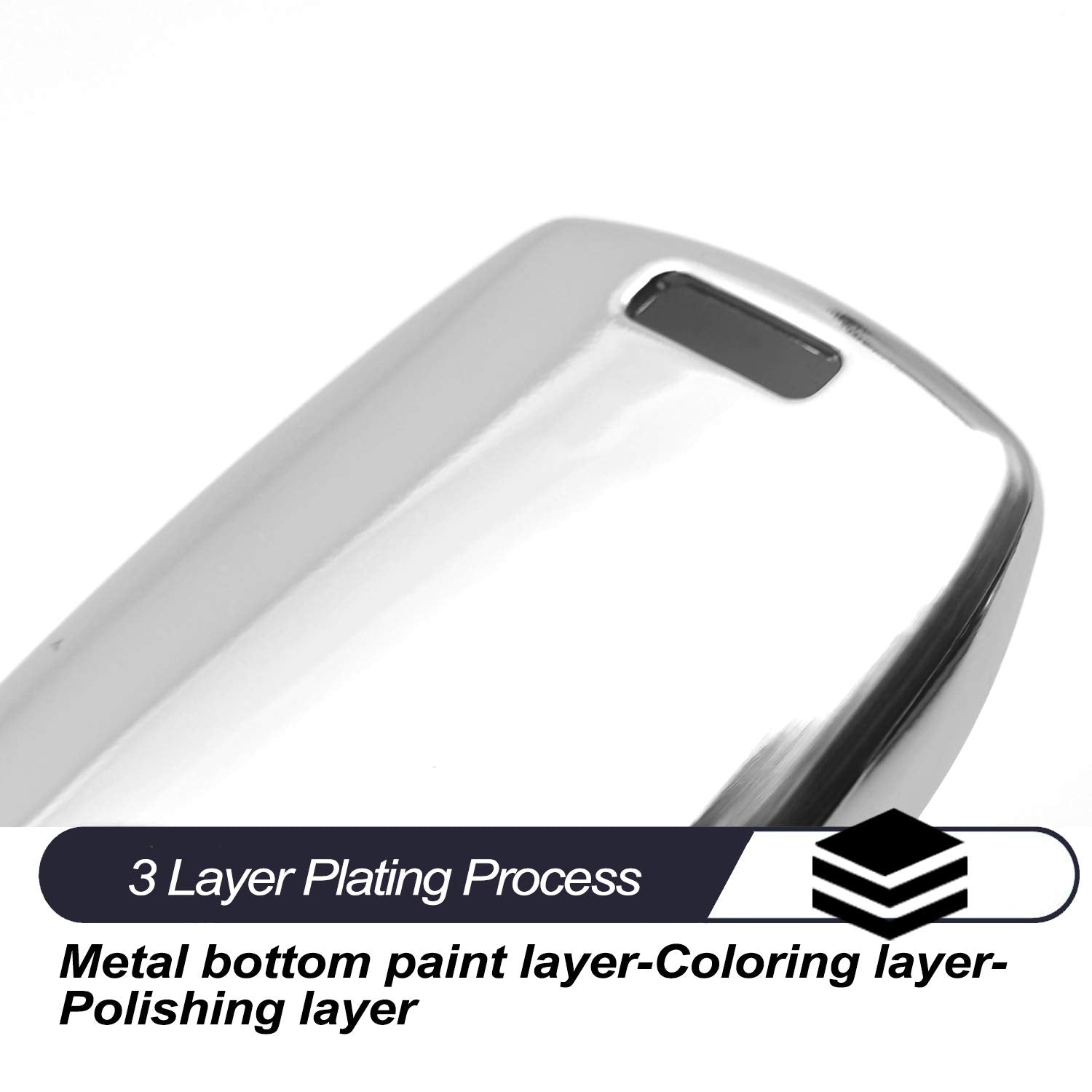 Mechcos Fit For Hyundai Elantra Ioniq Sonata Tucson Elantra Gt Smart 3 4 Buttons Silver Tpu Key Fob Cover Case Remote Holder Skin Protector Keyless Entry Sleeve Accessories, Not Fit Flip/Folding Key