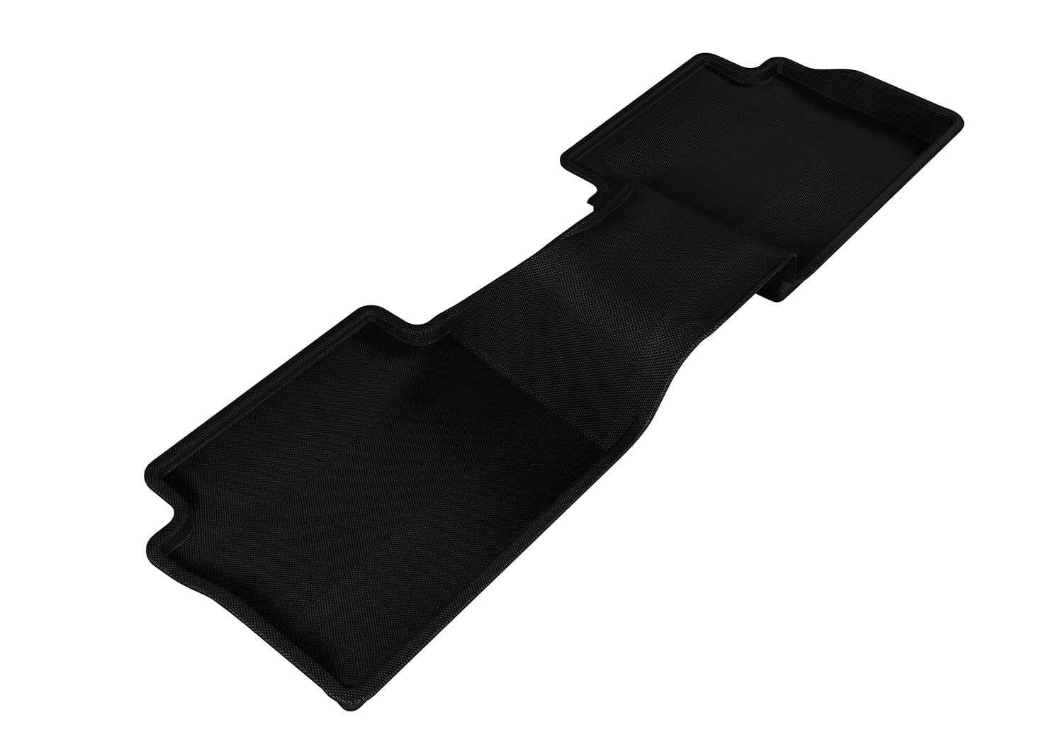 3D Maxpider Second Row Custom Fit All-Weather Floor Mat For Select Mazda3 Models - Kagu Rubber (Black)