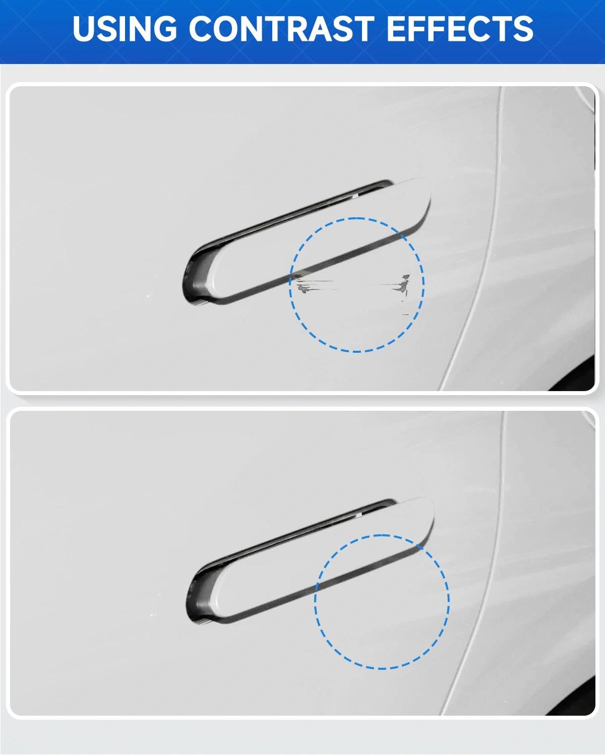 AZ Star White Metallic Tricoat Touch Up Paint Compatible with Ford Exact Match Touch Up Paint Car Scratch Repair