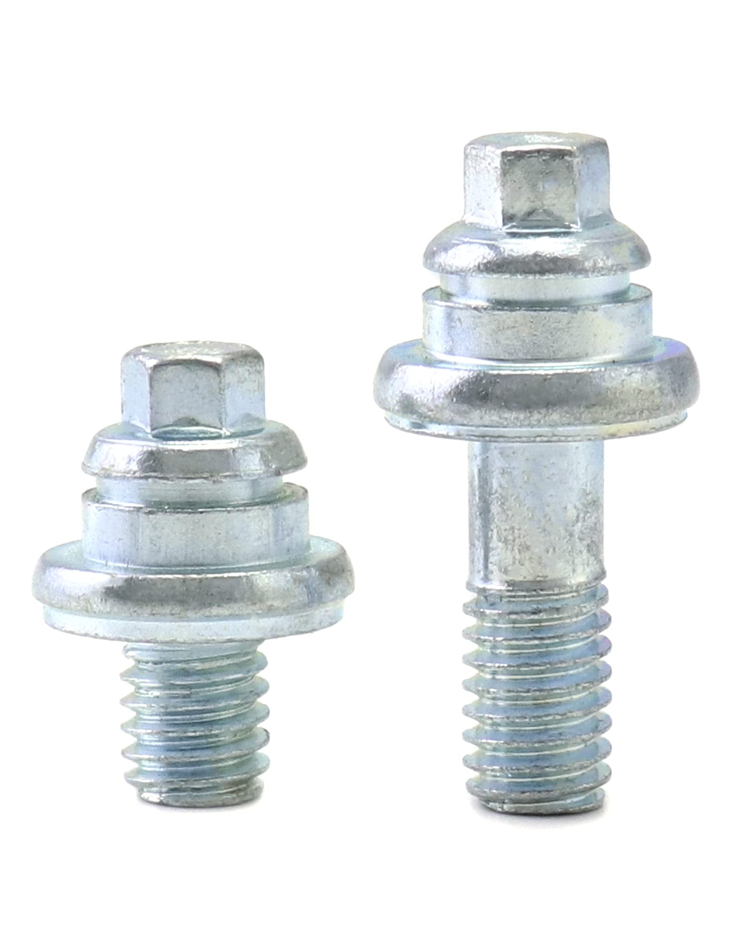 QWORK Side Post Battery Terminal Bolt, 4 Pairs 3/8'' Standard Battery Terminal Stud Connector, Battery Binding Post Extender Stu