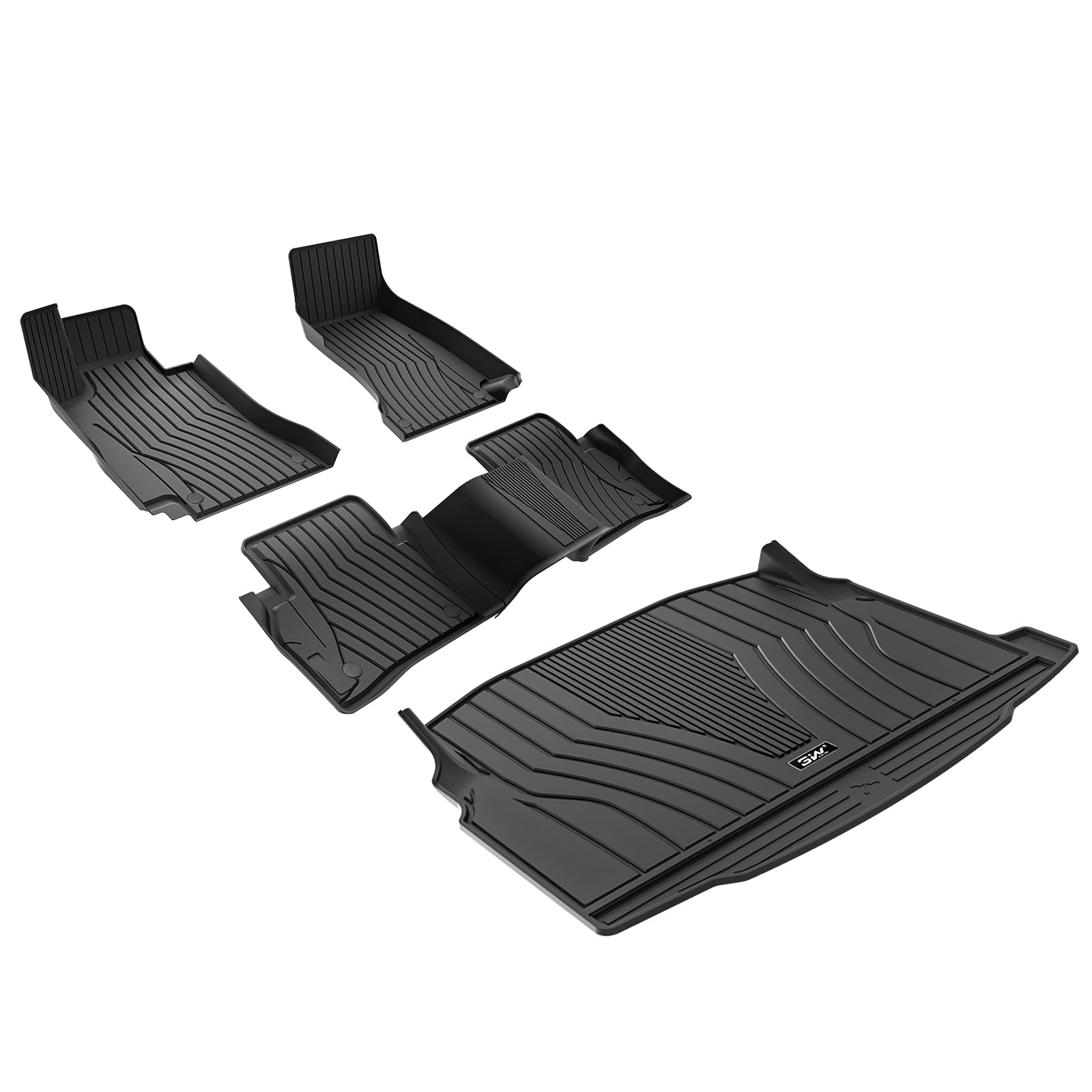 3W Floor Mats & Cargo Liner For Benz E-Class 2017-2023 Tpe All Weather Custom Fit Floor Liner For Benz E-Class, Full Set Car Lin