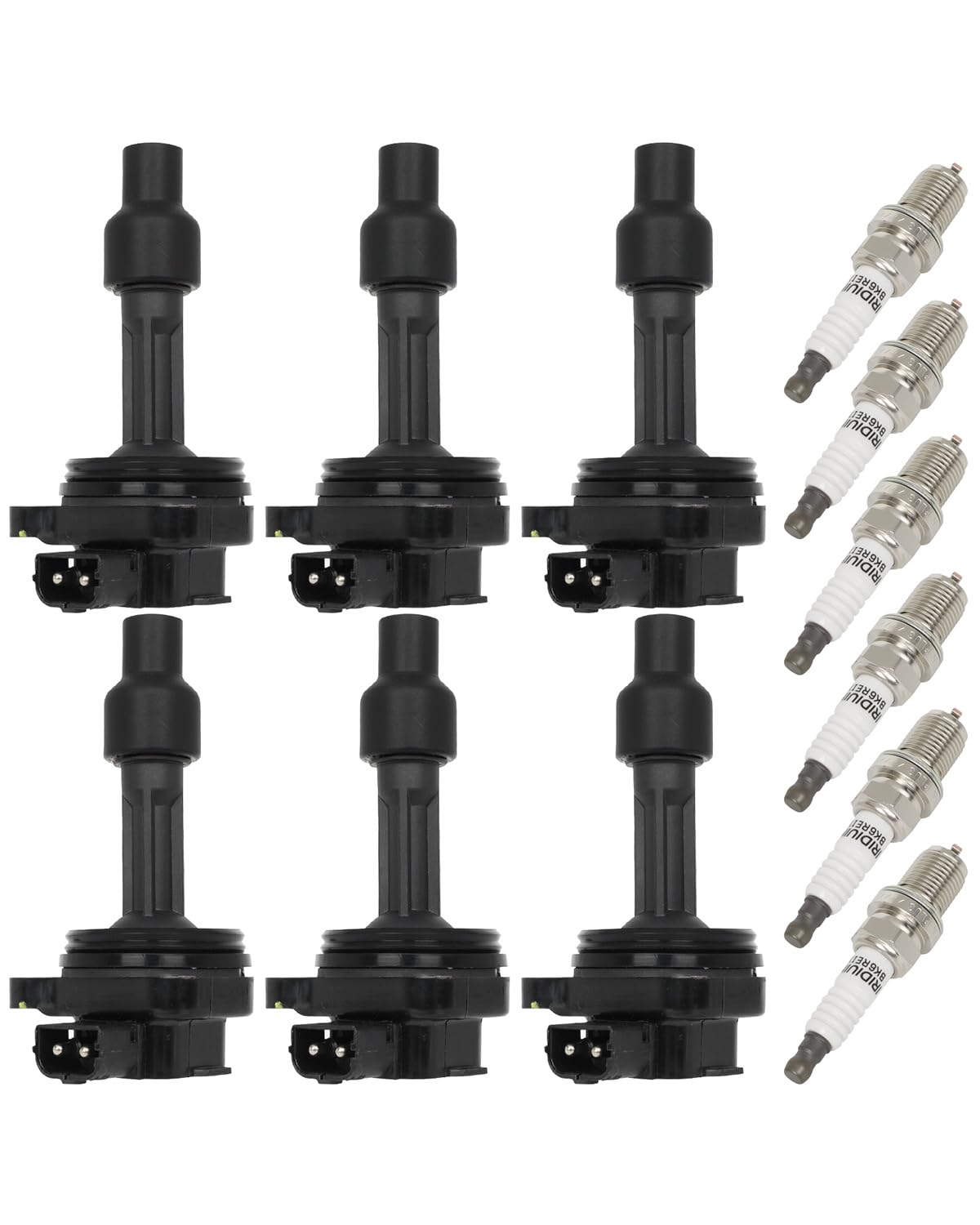 ECCPP Ignition Coil Coils&iridium Spark Plugs UF167,for Volvo V90 2.9L 1997-1998,for Volvo S90 2.9L 1997-1998,for Volvo 960 2.9L