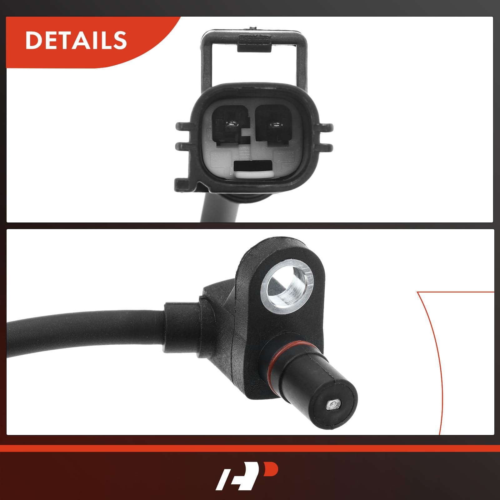 A-Premium ABS Wheel Speed Sensor Compatible with Dodge Models - Ram 2500/Ram 3500 2003 2004 2005, 4WD - Front Driver or Passenger Side