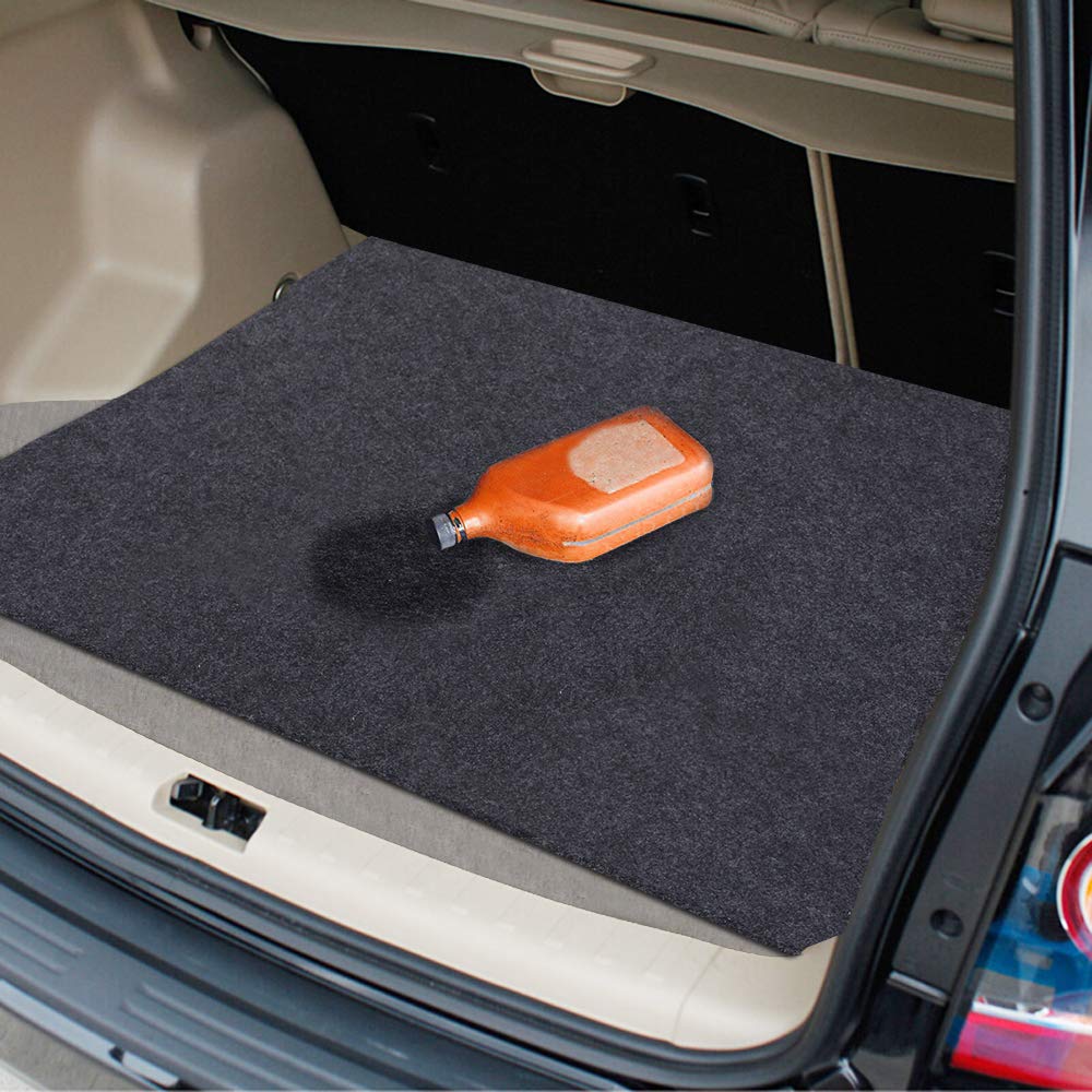 Meitola Cleanable Floor Oil Spill Mat, Oil Absorbing Pad Durable Protective Surface Can Be Used For Car Oil Change (38In36In)