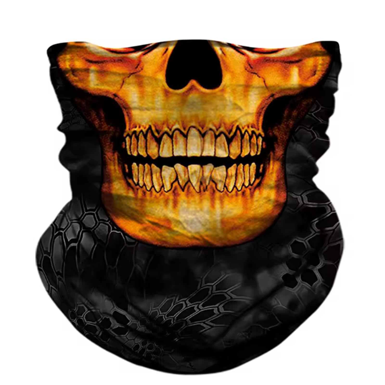 WYSUMMER Scarves Bandanas Skull Face Tube Headband, Gaiter Head Wrap Balaclava Magic Scarf Motorcycle Multi Function Headwear (f
