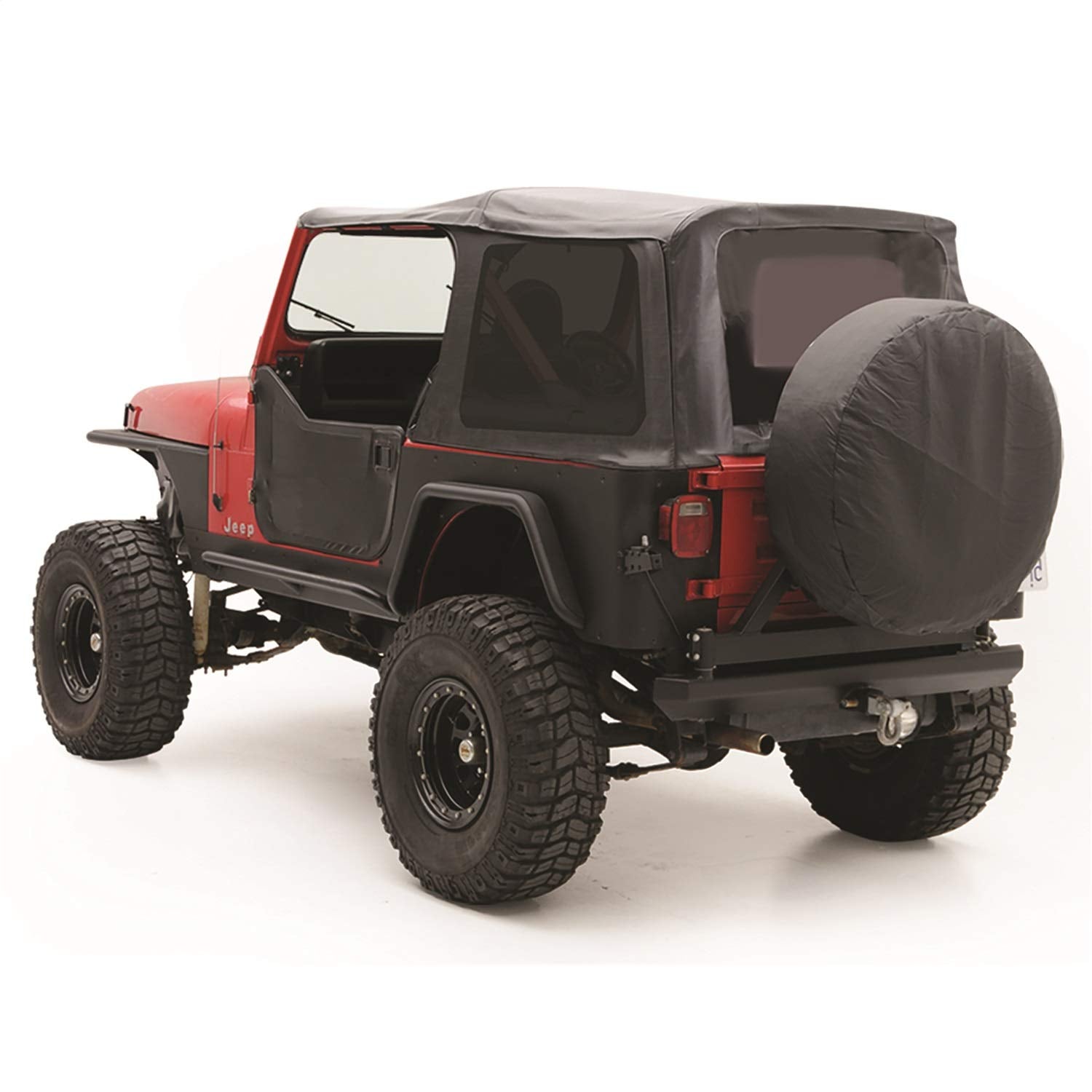 Smittybilt 9870215 Denim Black OEM Replacement Soft Top with Door Skins and Tinted Windows