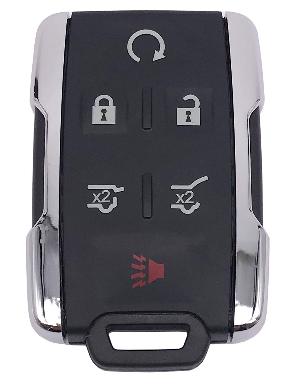 Fits For Chevy Tahoe Suburban/Gmc Yukon Key Fob Case Shell Keyless Entry Remote Control Smart Car Key Cover M3N-32337100 (Silver