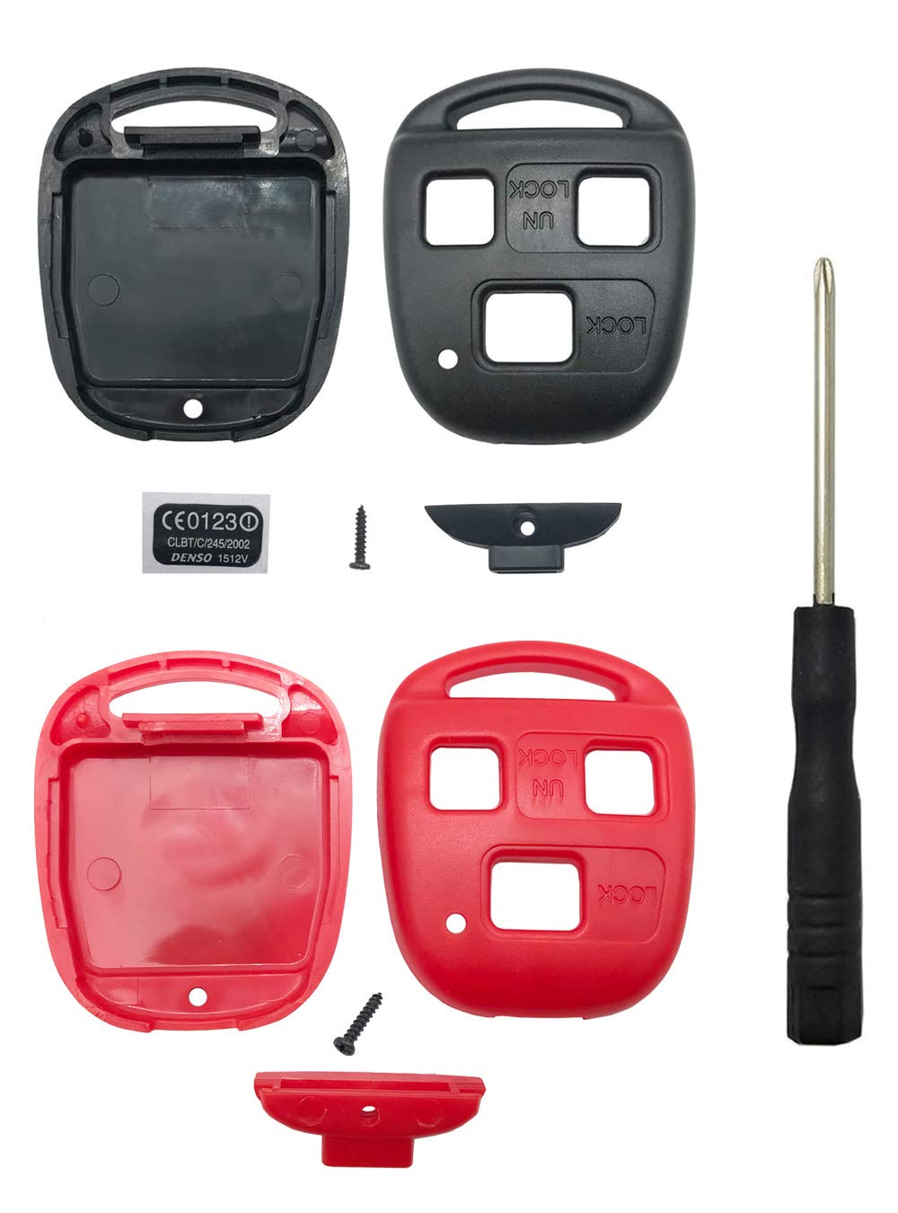 Horande Keyless Entry Remote Control Key Replacement Key Fob Case Shell Fit for Lexus ES GS GX is LS LX RX SC Key Fob Cover Case