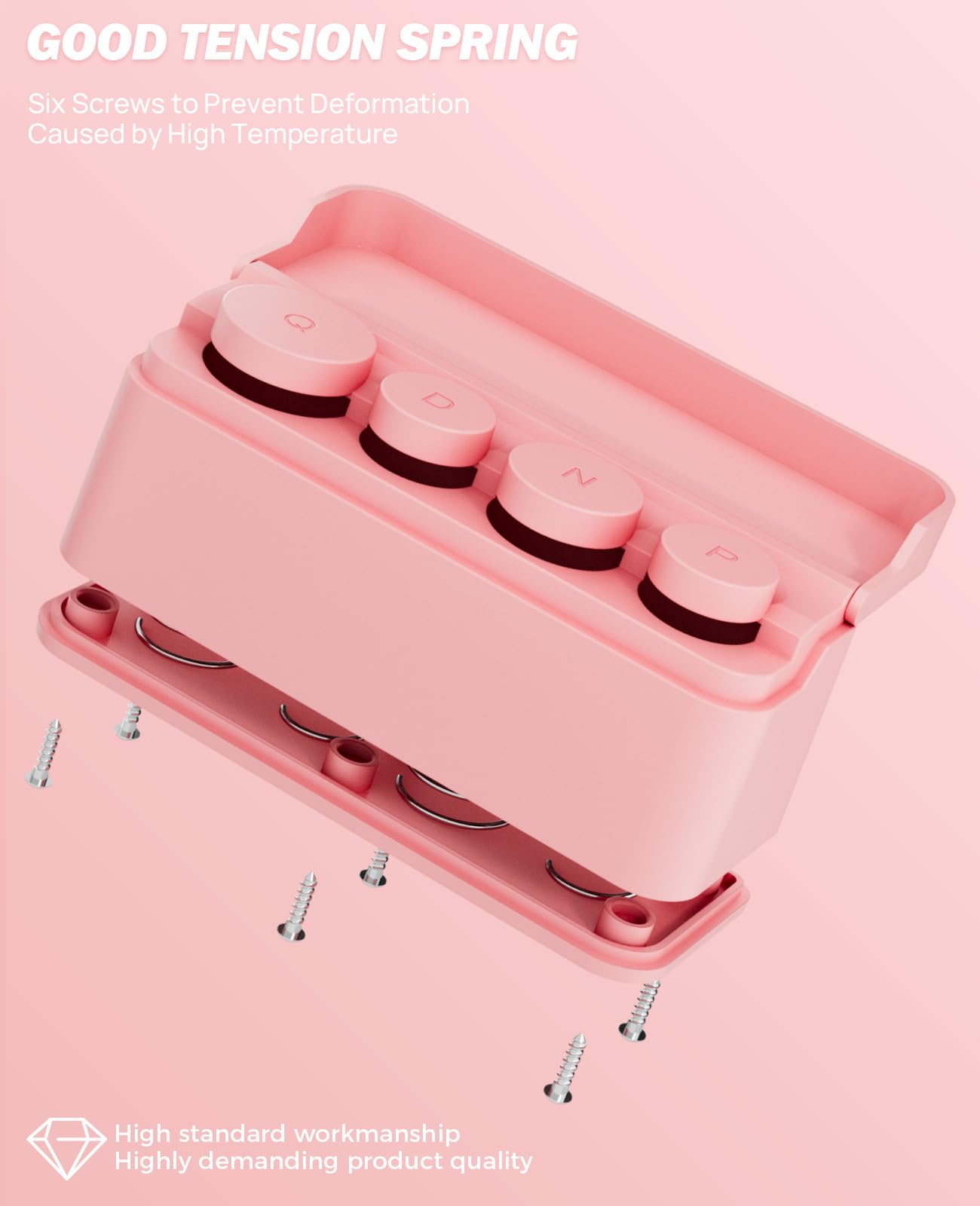 Joytutus Coin Holder For Car Change Organizer Universal Storage Coin Money Dispenser Fit For Most Car Trucks Accessories(Pink, 2