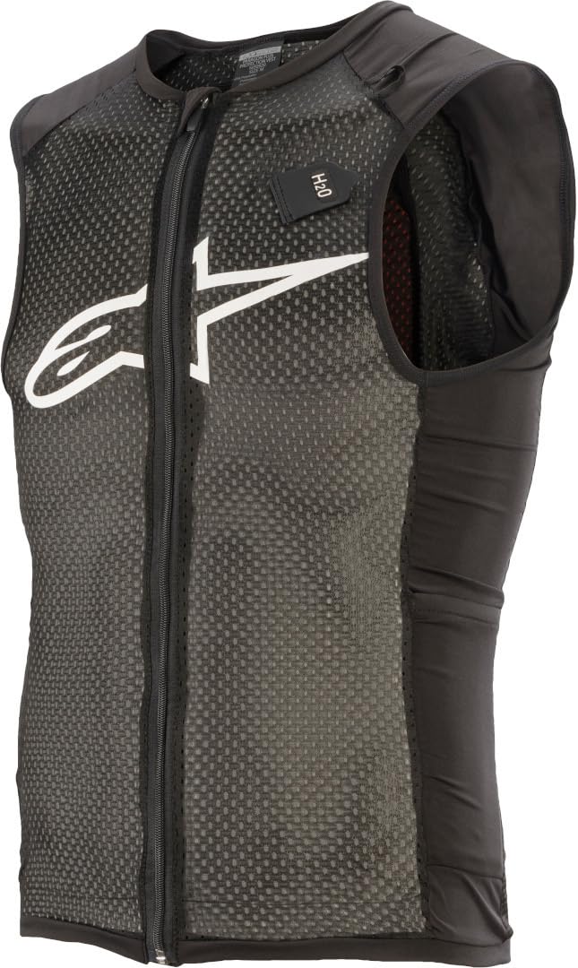 Alpinestars Mens Standard Paragon Plus Protection Vest, Black/White, S