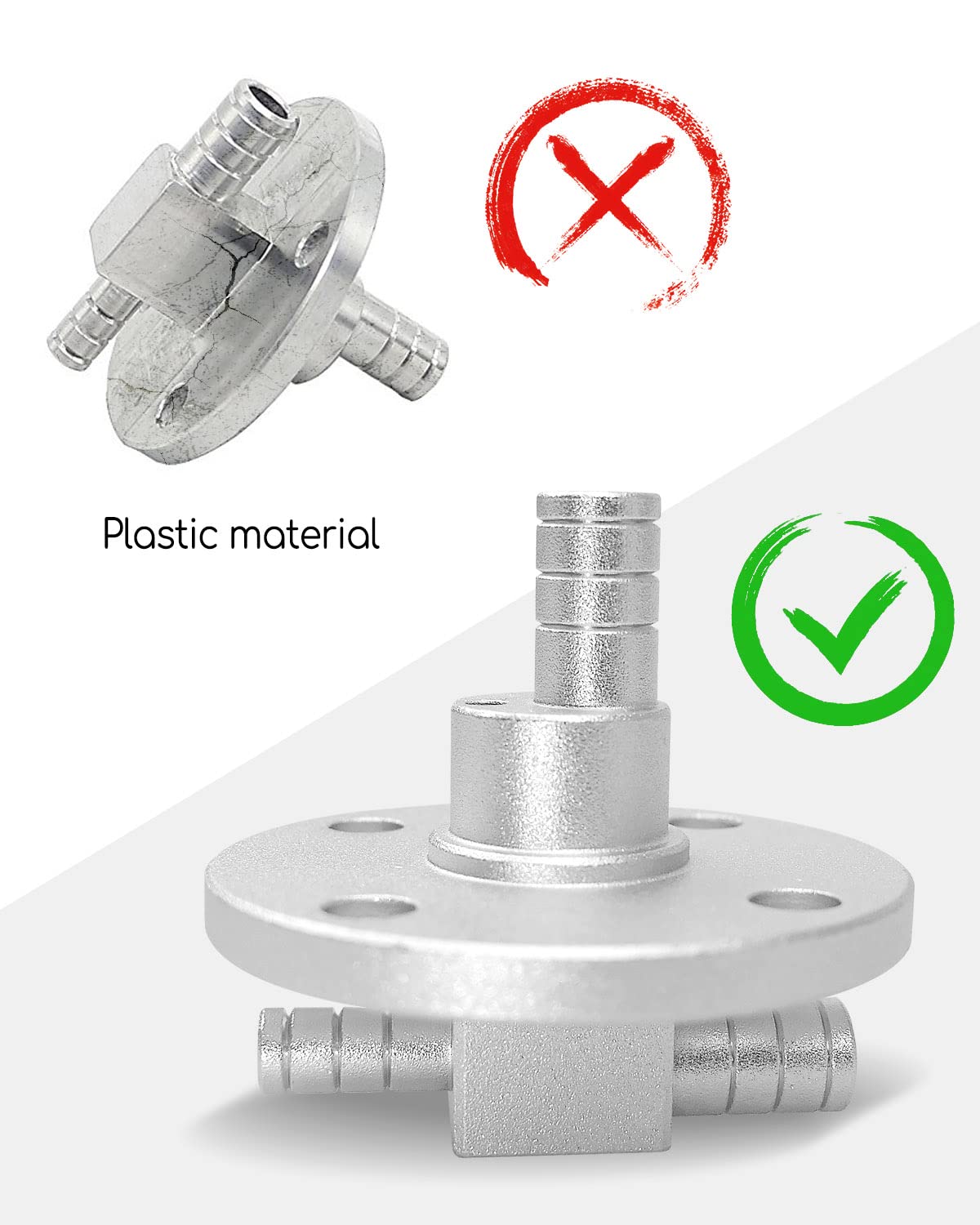 Tikscience Billet Fuel Pickup Gas Pump Tank Fit For Yamaha Rhino 660 Carb Models Only, 6061-T6 Aluminium Oil Pump Tank