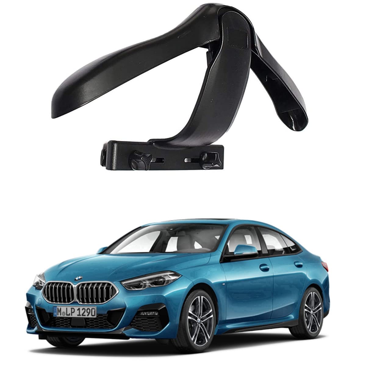 Oshotto CH04 Detachable Headrest Car Coat Hanger Back Seat Clothes Holder for Suit Coats Blazer Jackets Compatible with BMW 2 S