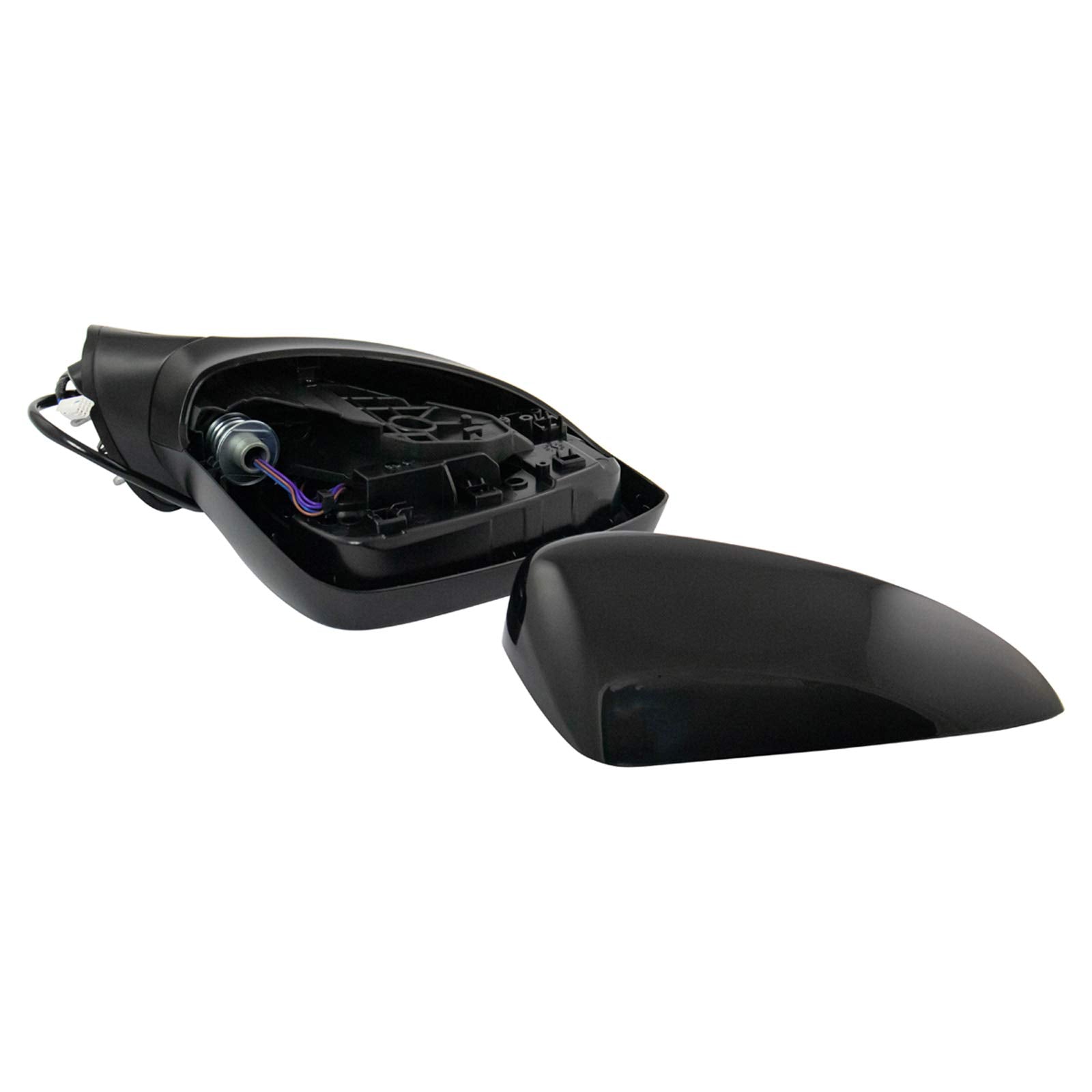 Trq Right Mirror Without Heat Without Housing Turn Signal Passenger Side Compatible With 2016-2021 Mazda Cx-3 Ma1321205