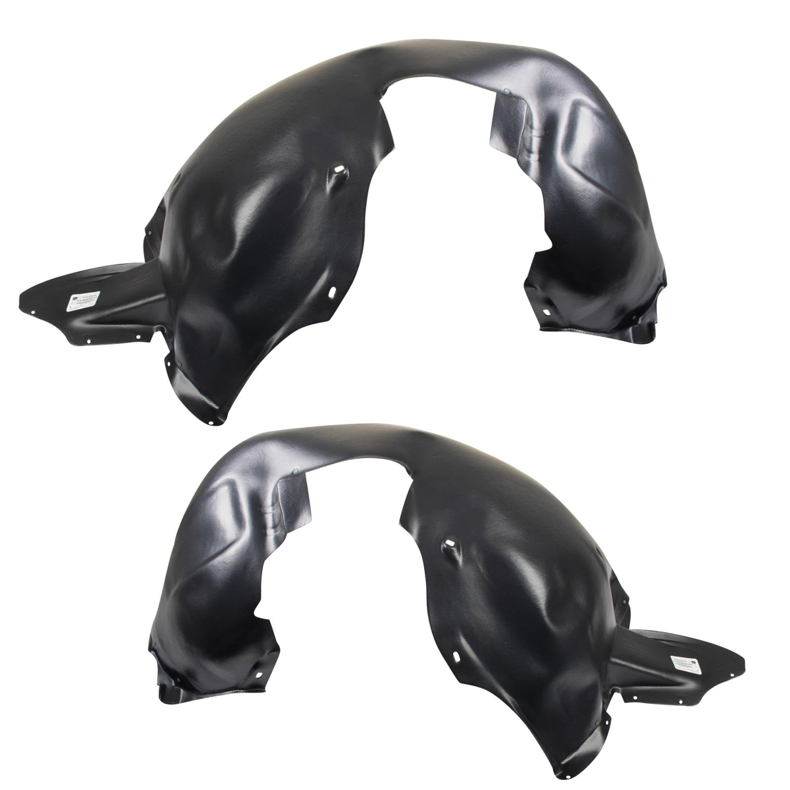 Trq Front Inner Fender Liner Set Compatible With 2012-2014 Volkswagen Jetta Vw1248122 Vw1249120