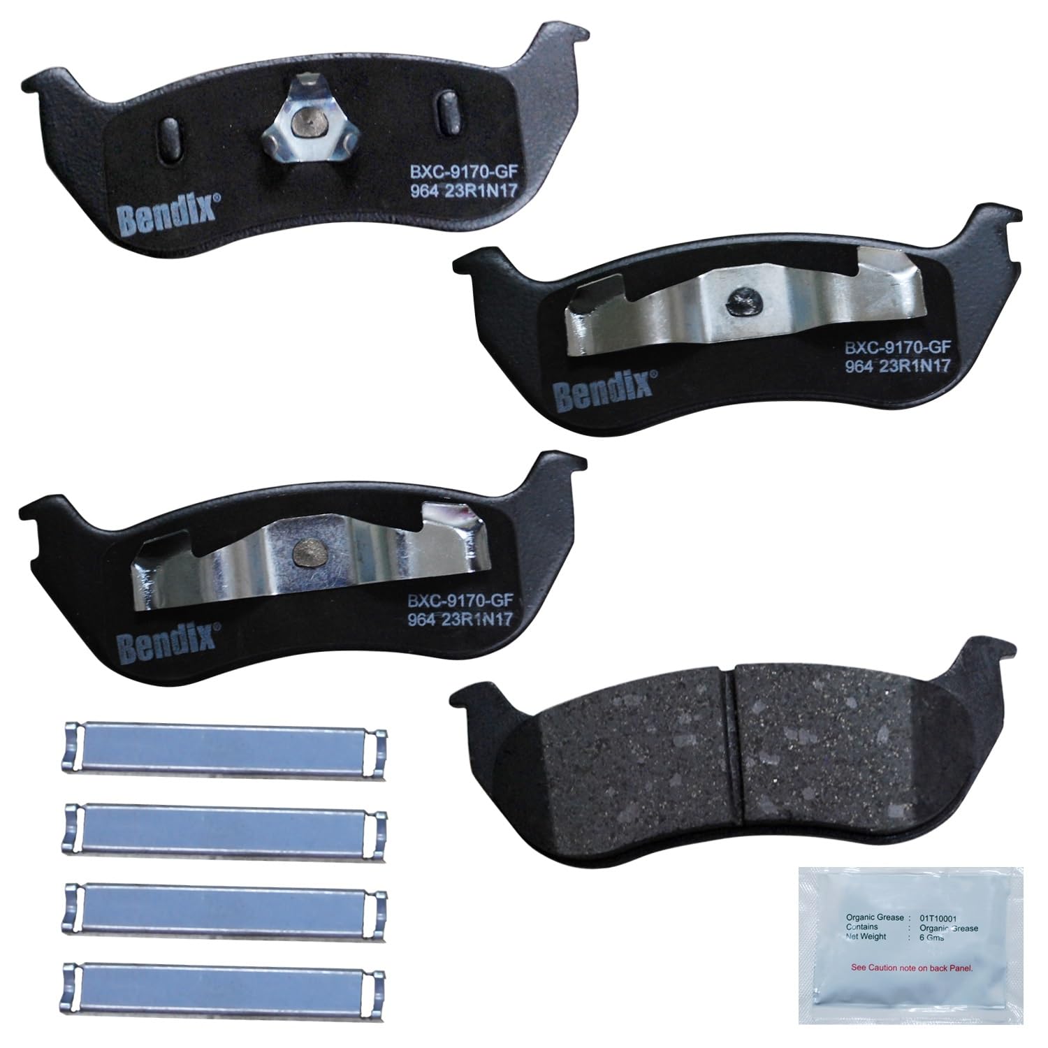 Bendix Priority1 Cfc964 Ceramic Rear Brake Pads For Jeep Tj 2003, Wrangler 2006-2003