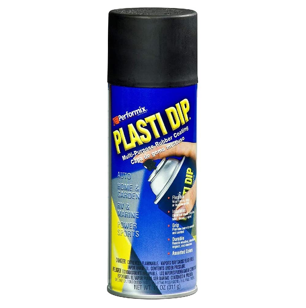 4 Pack Plasti Dip Mulit-Purpose Rubber Coating Spray Black 11Oz Aerosol