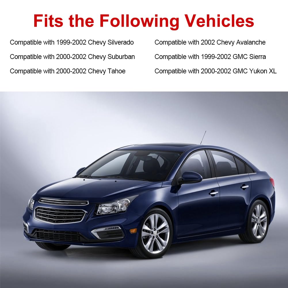 Wmphe Compatible With Headlight Switch Chevy Silverado Suburban 1999-2002 Gmc Sierra 2000-2002 Tahoe Avalanche Yukon Xl Headlamp Dimmer Switch Replace Oe # 15755595 D1534G Ds-968