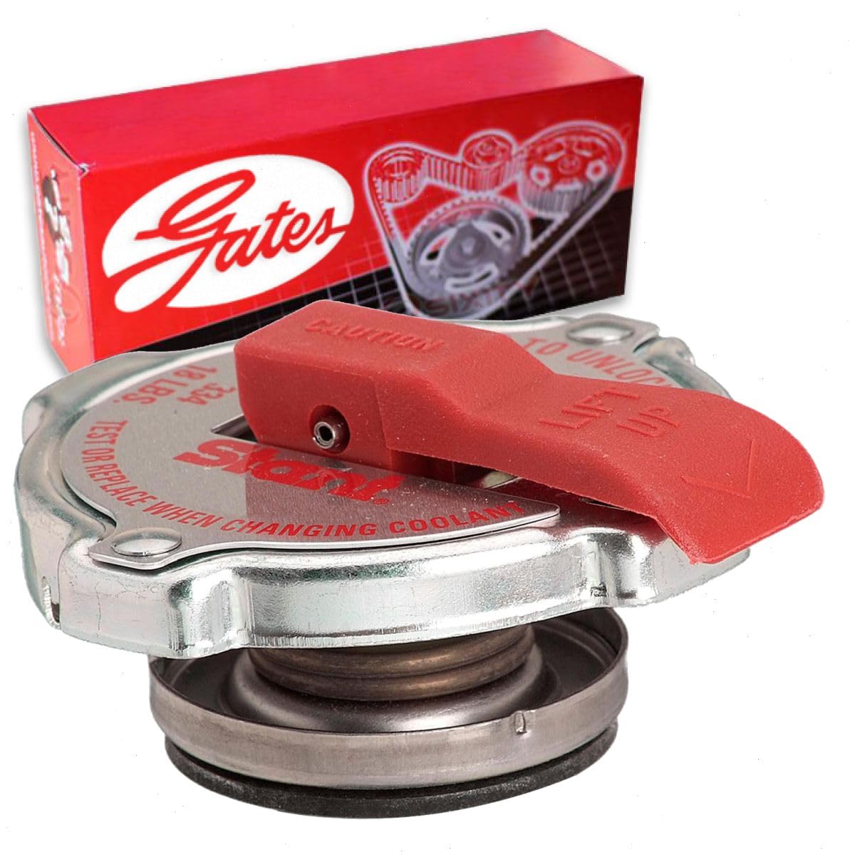 Gates Radiator Cap compatible with Jeep Wrangler 2.4L 2.5L 3.6L 3.8L 4.0L L4 L6 V6 1997-2014