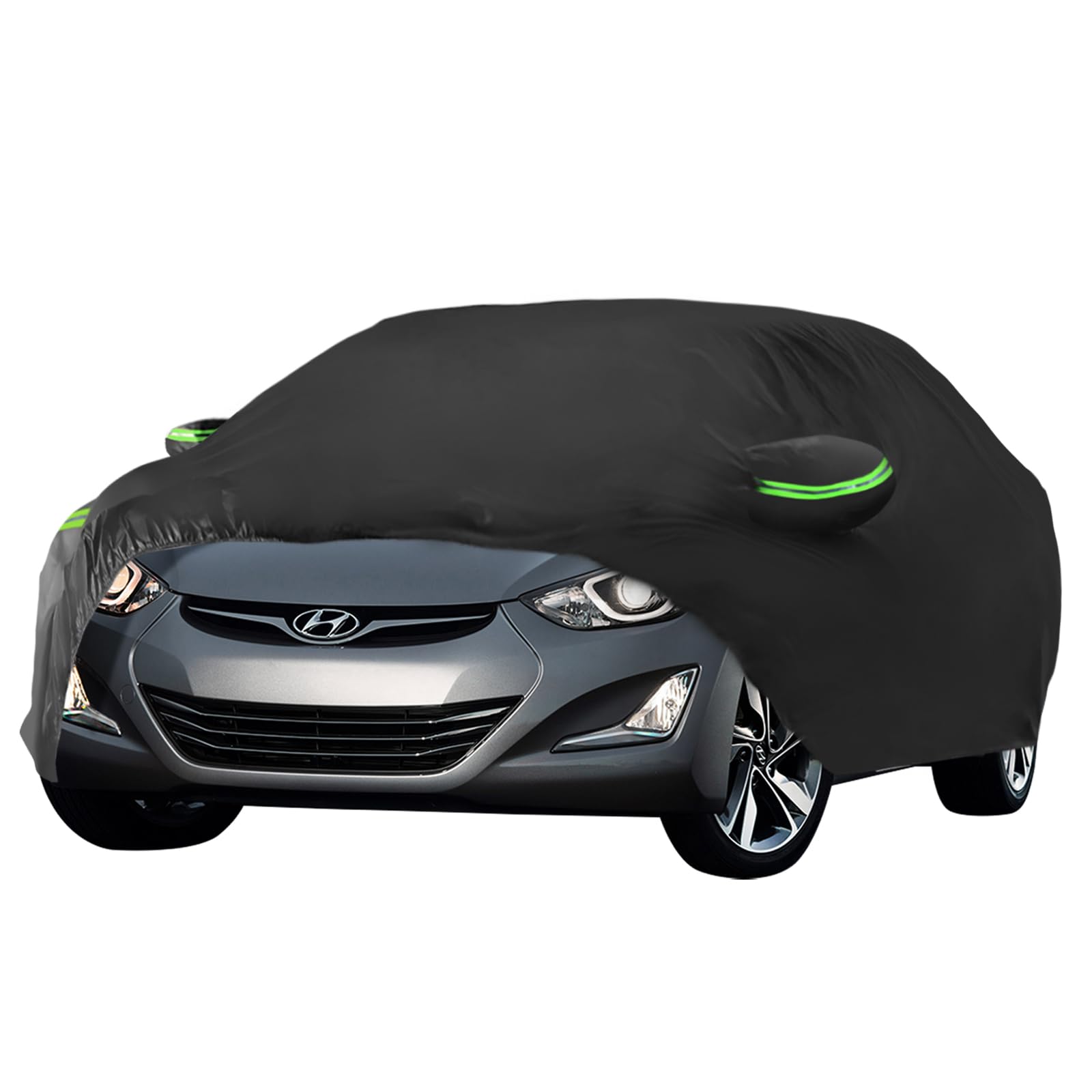 Proadsy 2025 Upgrade Car Cover For 1995-2024 2025 Hyundai Elantra, Waterproof All Weather For Automobiles, Windproof Snowproof R