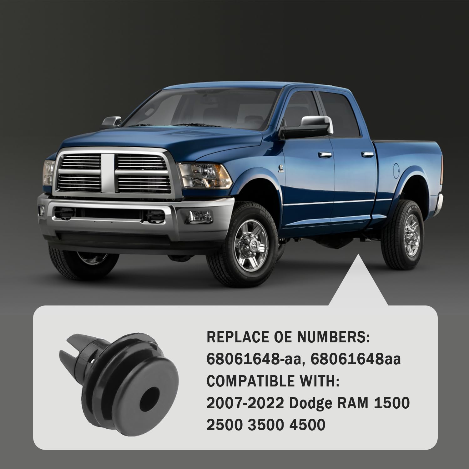 20PCS Automotive Clips for Tail Light,Car Clips Fasteners Compatible with 2007-2022 Ram 1500/2500/3500/4500,Bumper Retainer Clip