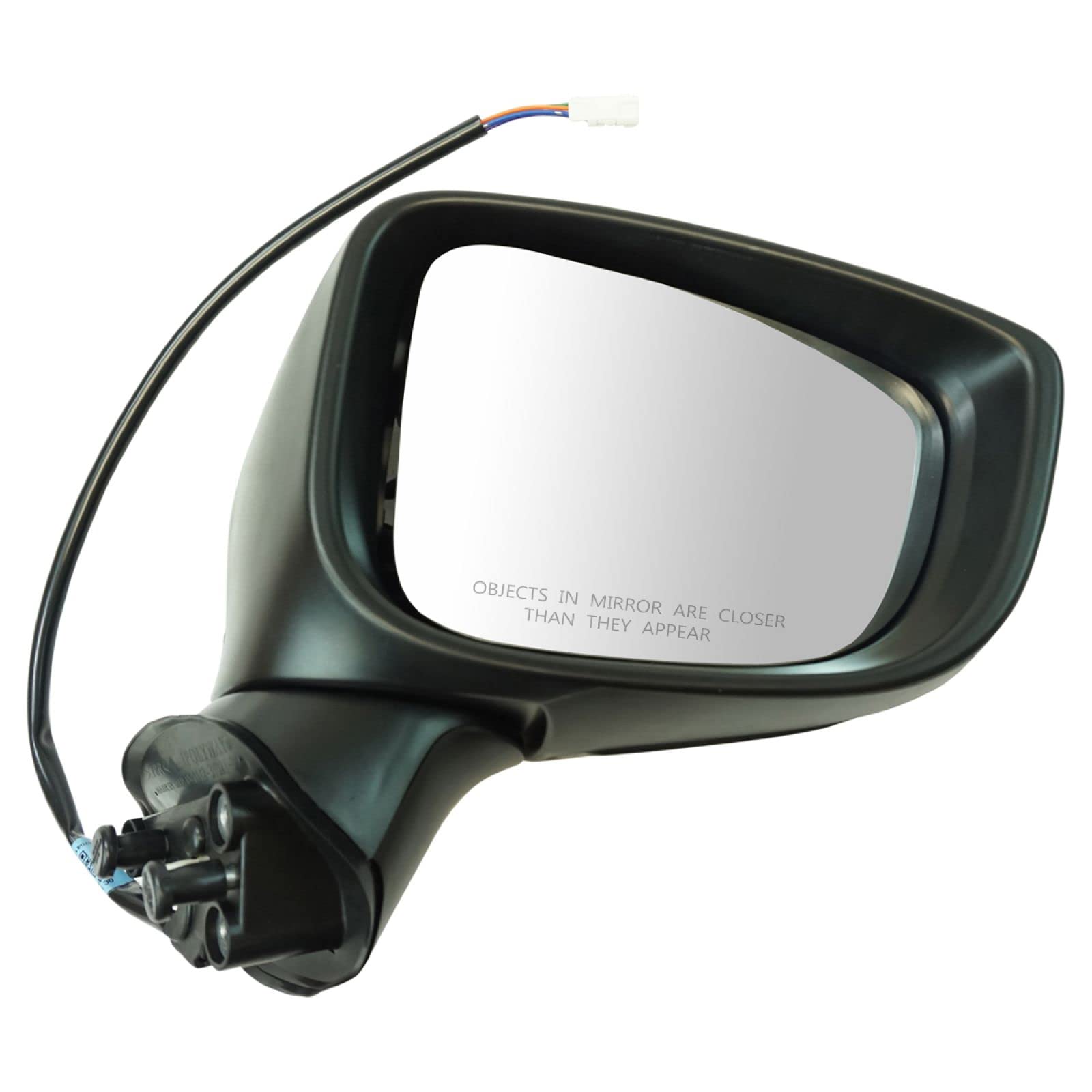 Trq Right Mirror Passenger Side Compatible With 2014-2016 Mazda 3 Ma1321179 Ma1321180