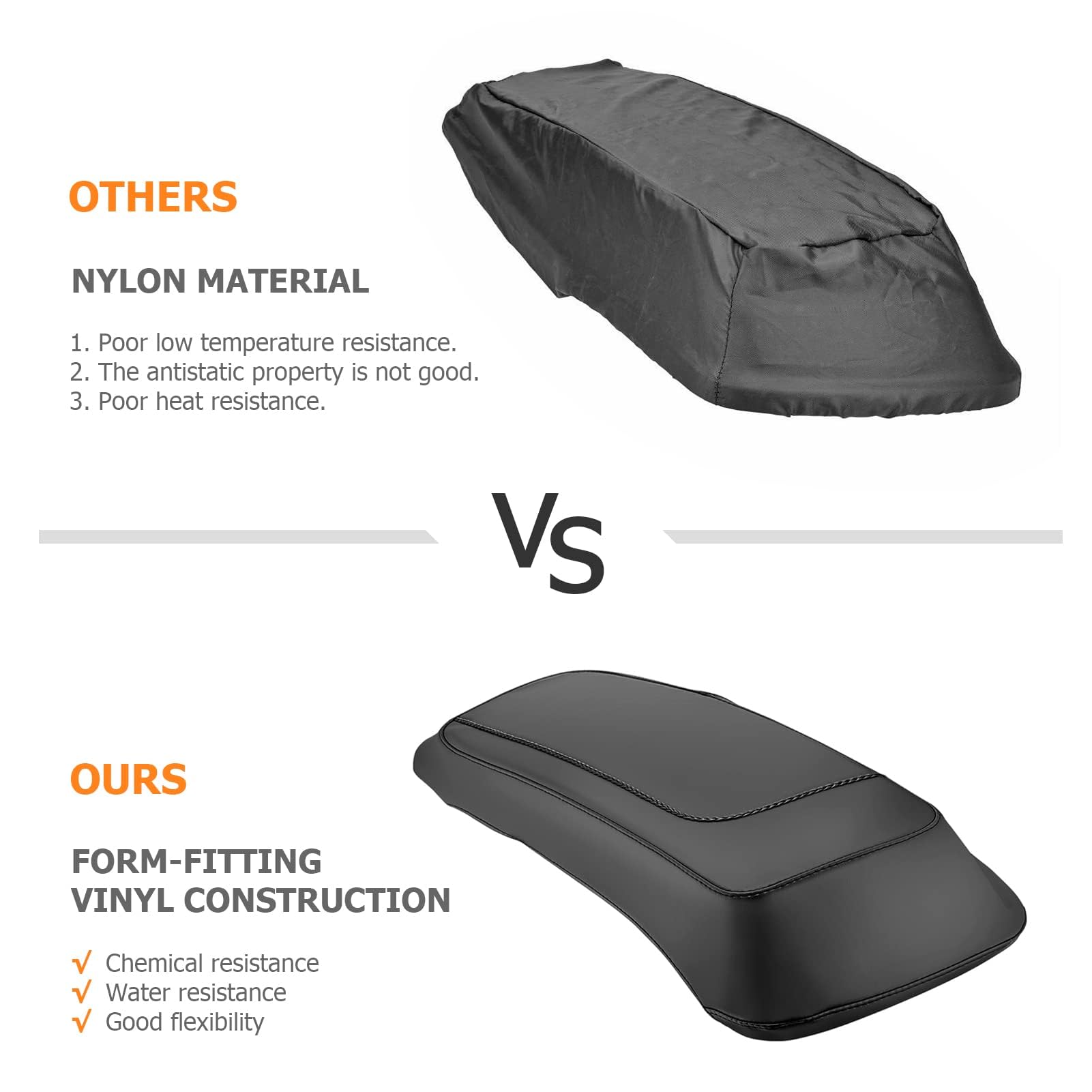 Dasen Saddlebag Speaker Lid Bra Protective Covers PU Leather Compatible with 1993-2013 Harley Touring Road King Electra Road Str