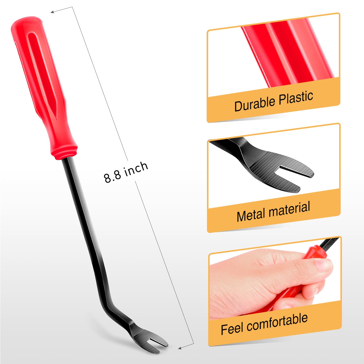 Gooacc 1001Pcs Universal Car Clips Mixed Auto Bumper Fender Trim Door Panel Shield Engine Cover Retainer Rivet Push Clips With F