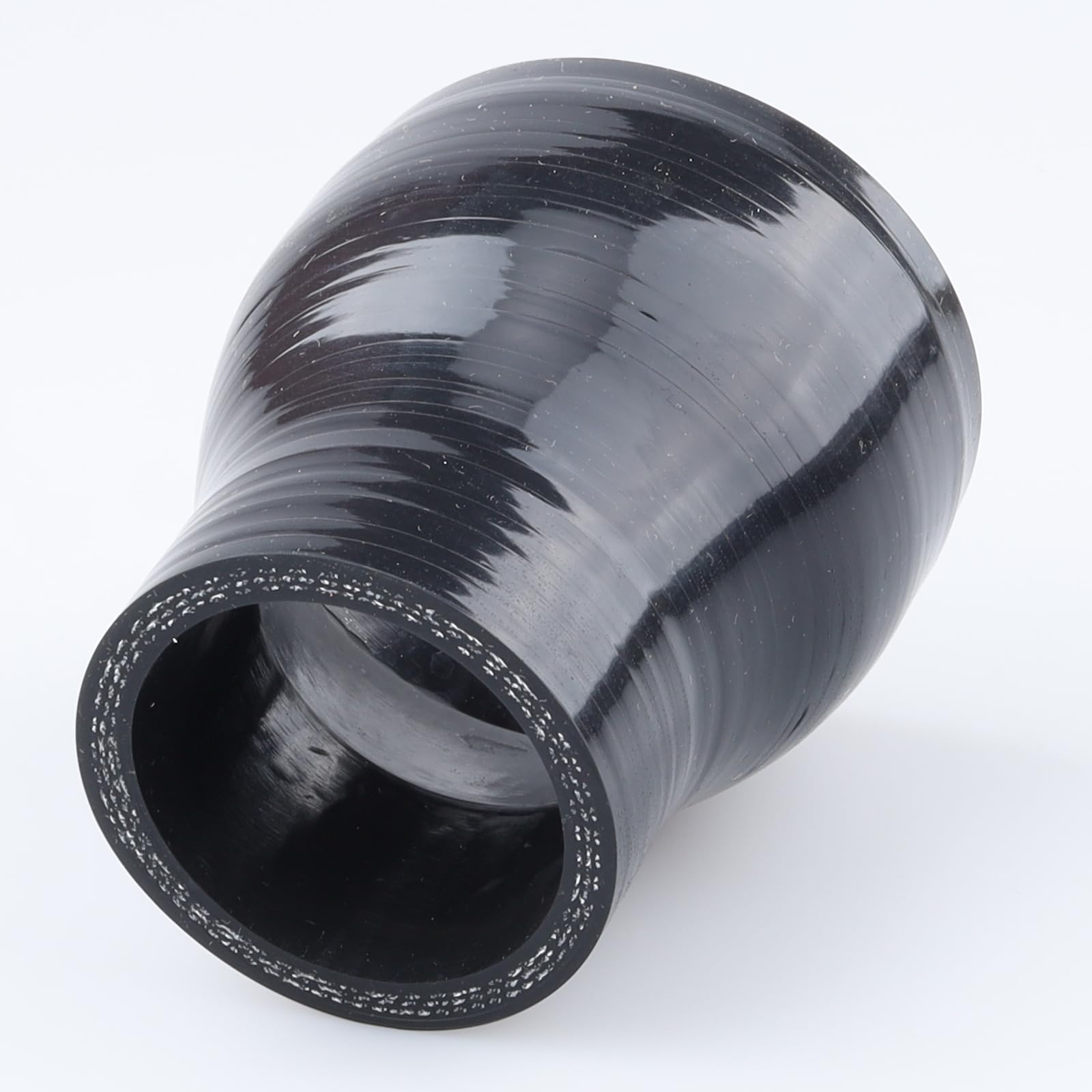 Ac Performance Id 2.5'' To 1-5/8'' (63Mm To 41Mm) Silicone Hose Straight Reducer 3-Ply Reinforced Black, 3'' Length