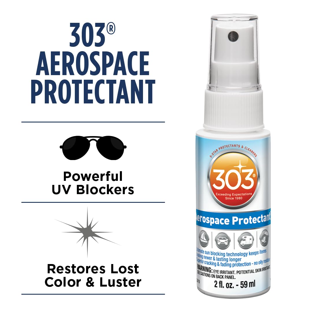 303 Products Aerospace Protectant - Uv Protection - Repels Dust, Dirt, & Staining - Smooth Matte Finish - Restores Like-New Appe