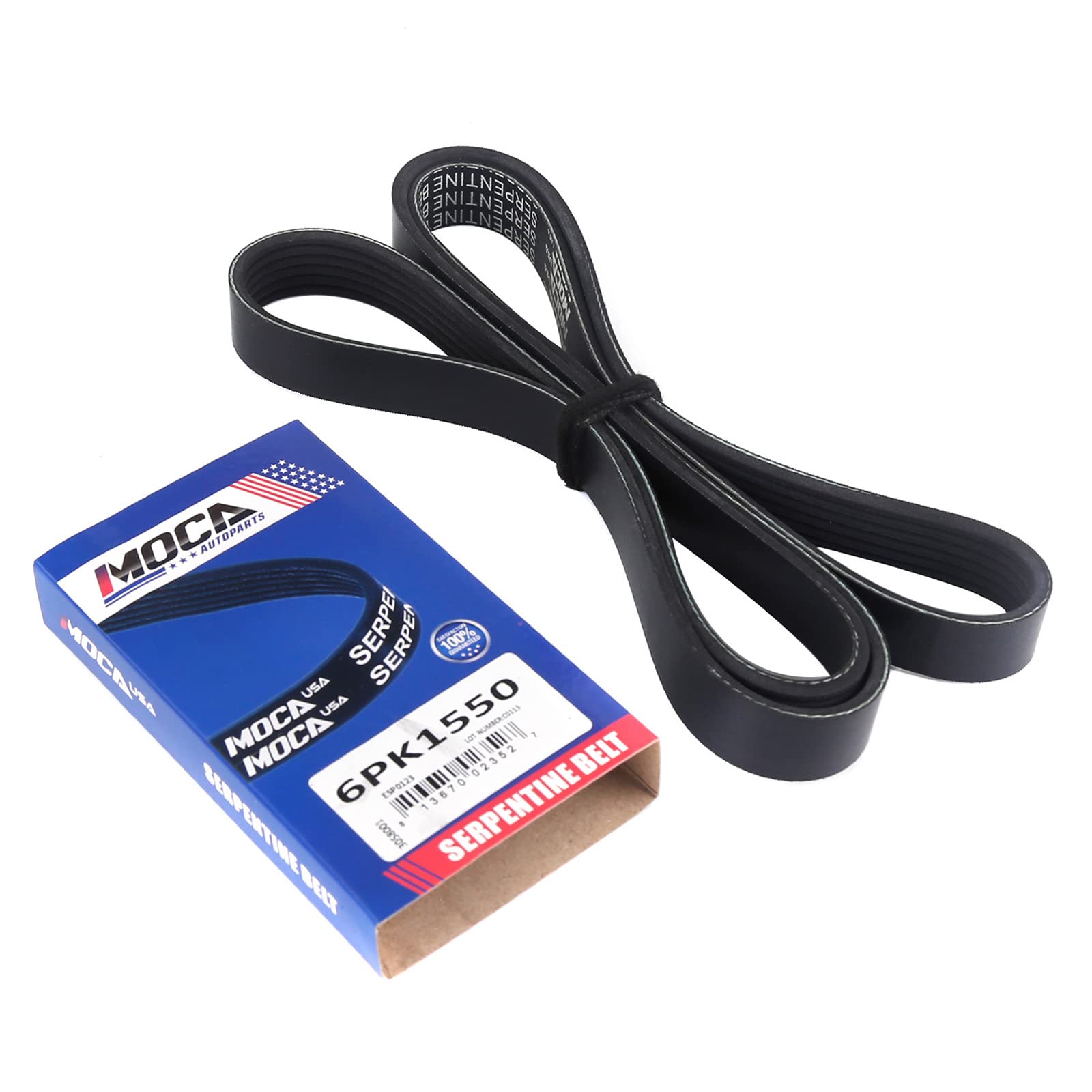 MOCA 6PK1560 EPDM Serpentine Belt Fits BMW 2.5L 3.1L DOHC 2-Door