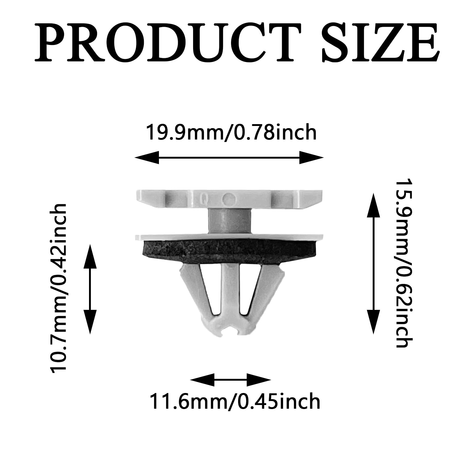 Gistilli 20Pcs Rocker Fender Exterior Trim Molding Clip Compatible With Jeep Grand Cherokee Compass 68172491Aa 68271803Aa 683956