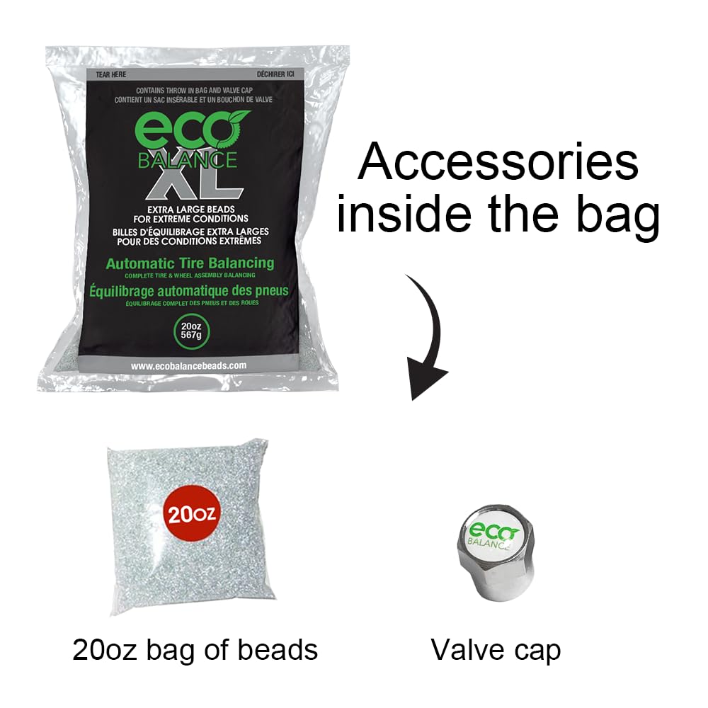 Eco Balance 20-Ecoxl4 Eco Xl Extreme Condition Tire/Wheel Balancing Beads - Off-Road Vehicles, Light Duty Truck Tires, (4) 20Oz