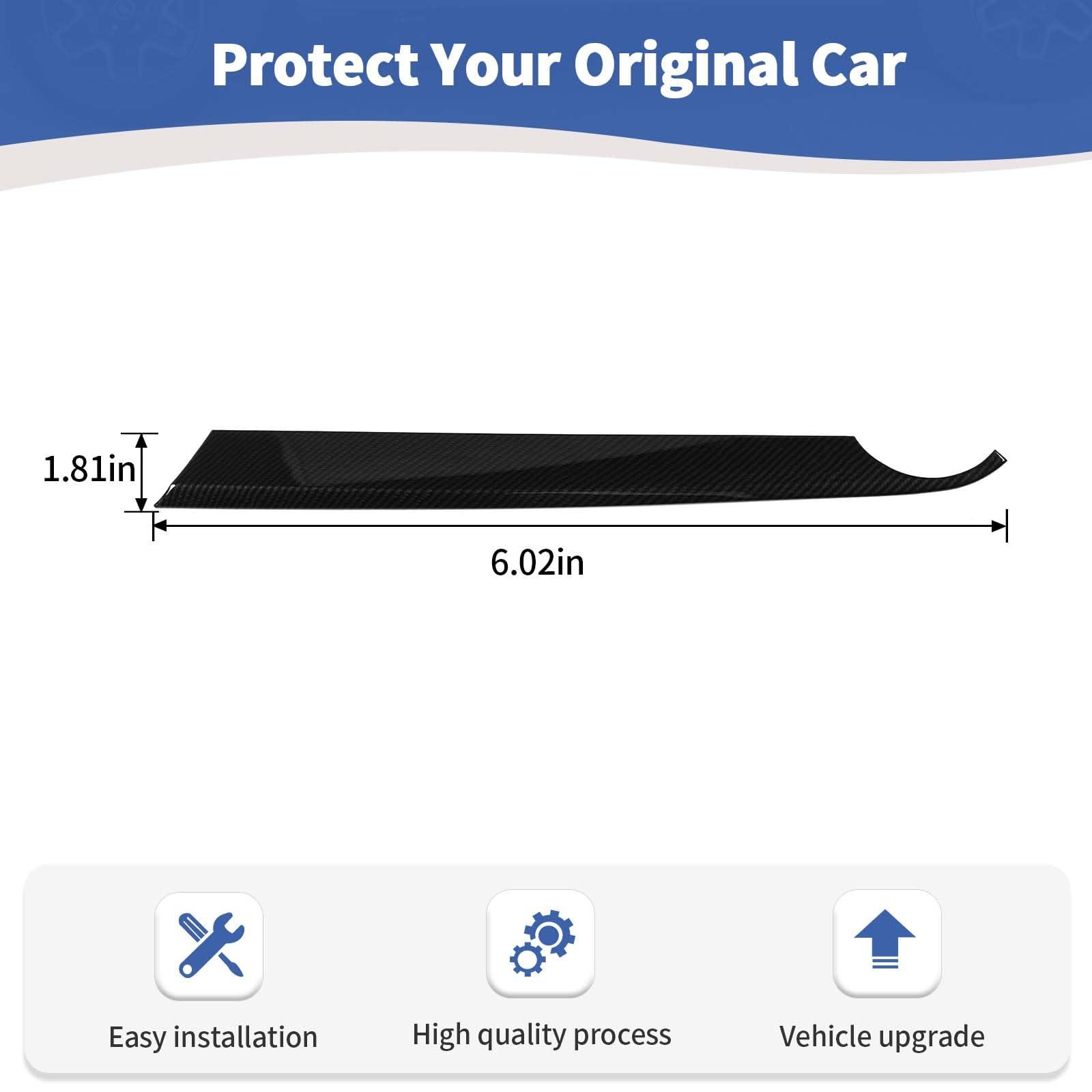 RT-TCZ for Camaro Passenger Dash Panel Trim Cover Carbon Fiber for Chevy Camaro 2017 2018 2019 2020 2021 2022 2023 Carbon Fiber Interior Accessories