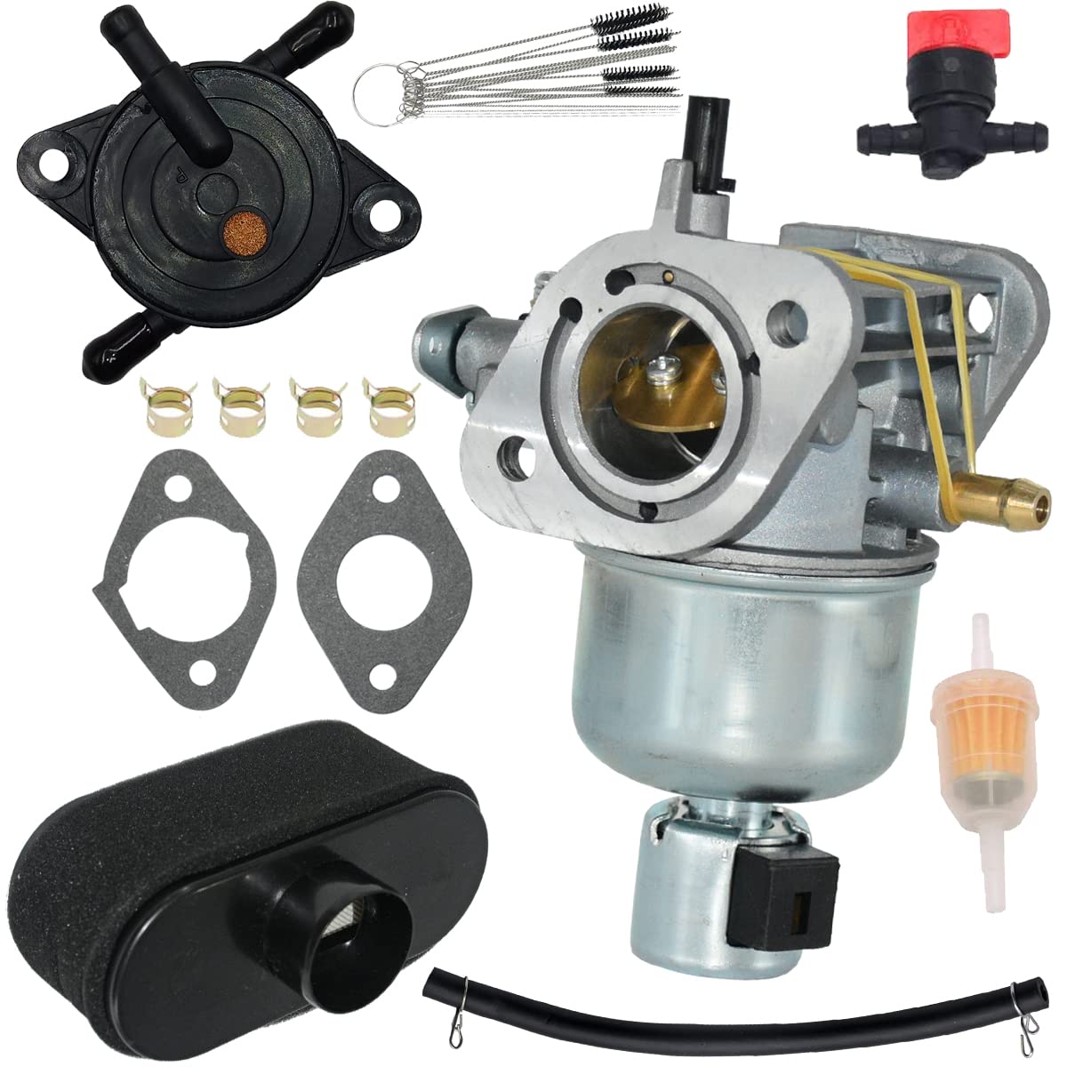 Jdllong 15004-0827 Carburetor Fit For K-Awasaki Specific Fs481V Fh580V Fs541V Fr600V Fs600V Engine 15004-0822 15004-7060 15004-7053 15004-0818 With Air Filter & Fuel Pump