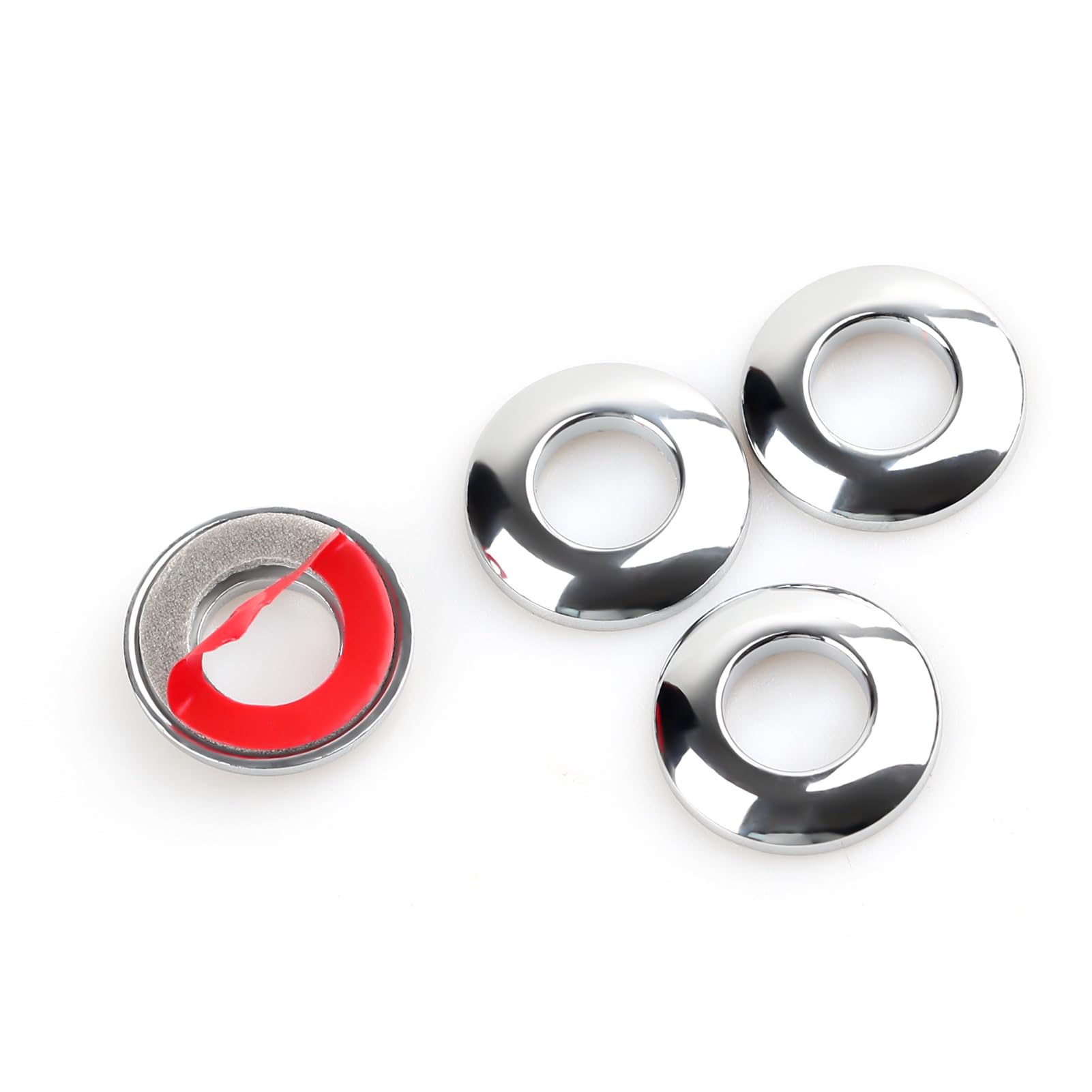 4Pcs Car Door Lock Knobs Carbon Fiber Door Lock Bolt Pin Cover American Flag Universal Modification Interior Accessries (Red Flag)