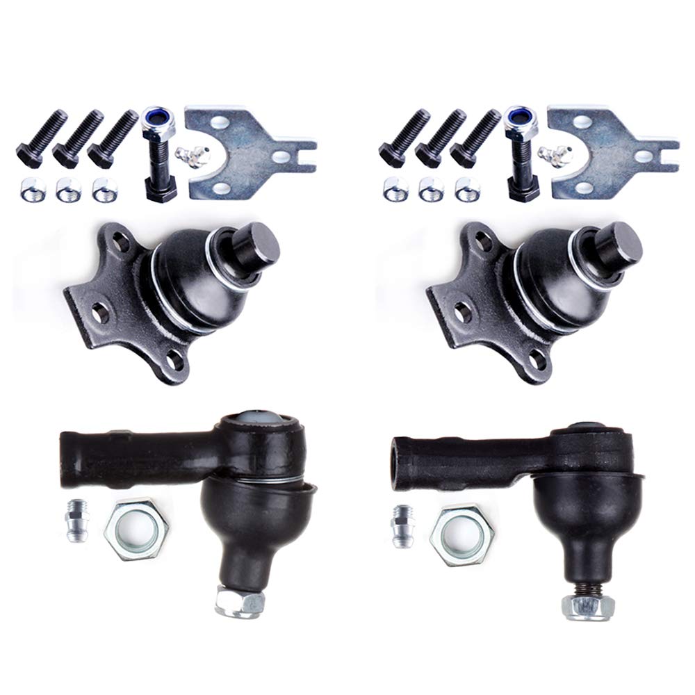 Ocpty - New 4-Piece 1988-1998 For Vw For Jetta 1993-1997 For Passat (2) Front Lower Ball Joint (2) Front Outer Tie Rod End