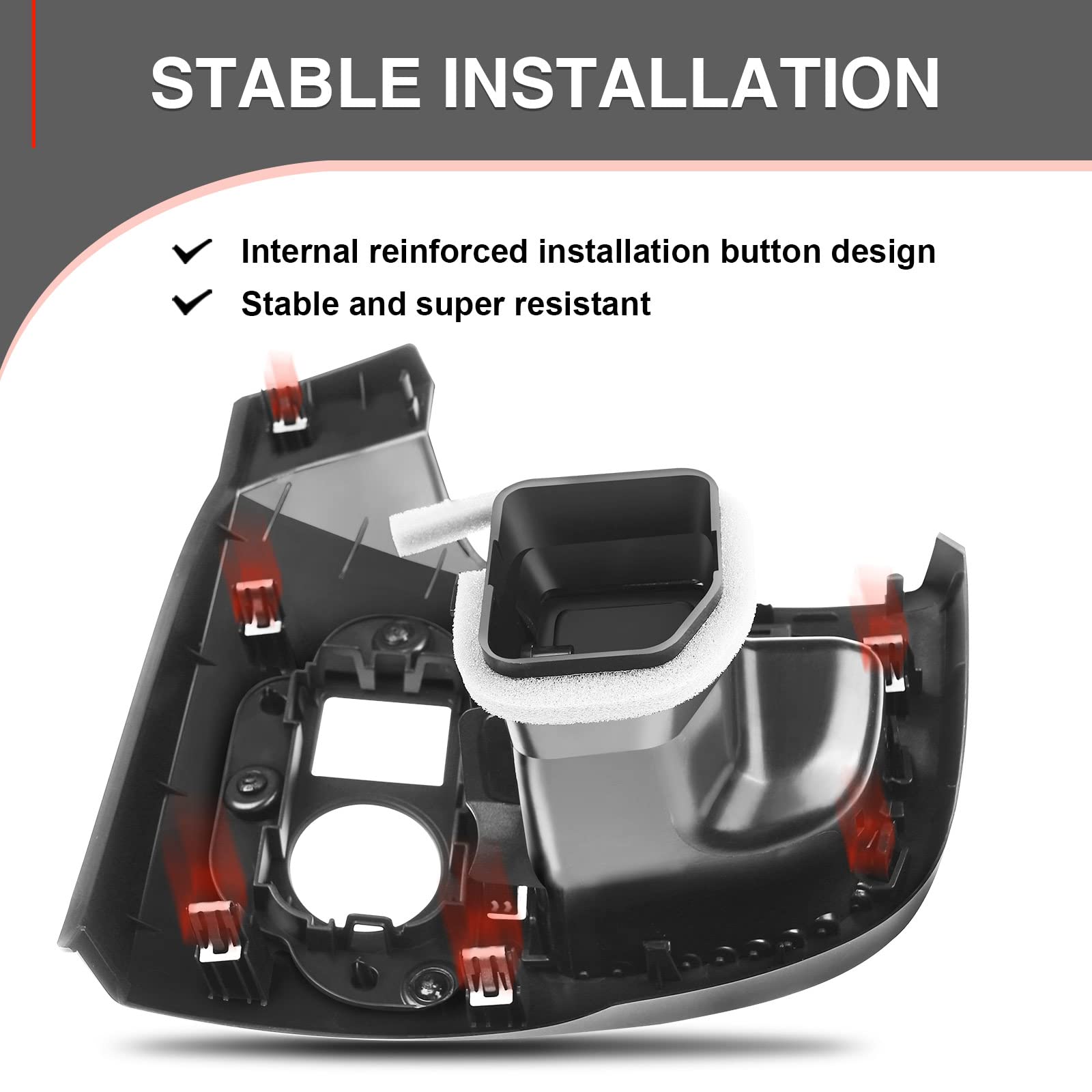 A-Premium Left Driver Information Center Control Panel Air Vent with Botton Compatible with GMC Chevrolet Silverado Sierra 2500 HD 3500 HD Suburban Yukon XL 1500 Tahoe 2007-2013 Pickup