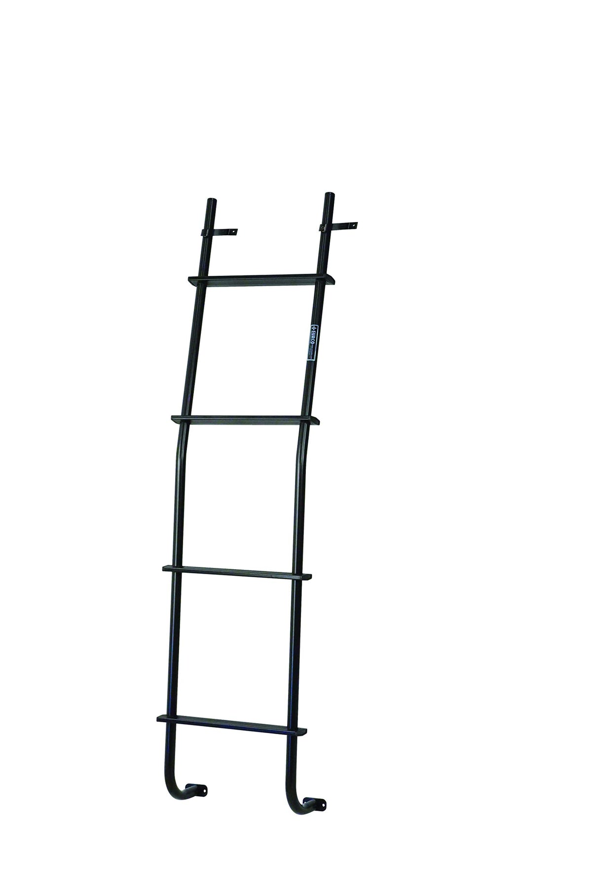 Surco 103B Universal Style Aluminum 4-Step Van Ladder - Compatible With Select Chevrolet G-Series/Express; Dodge B-Series/Ram; Ford E-Series; Gmc G-Series/Savana + More; Black Finish