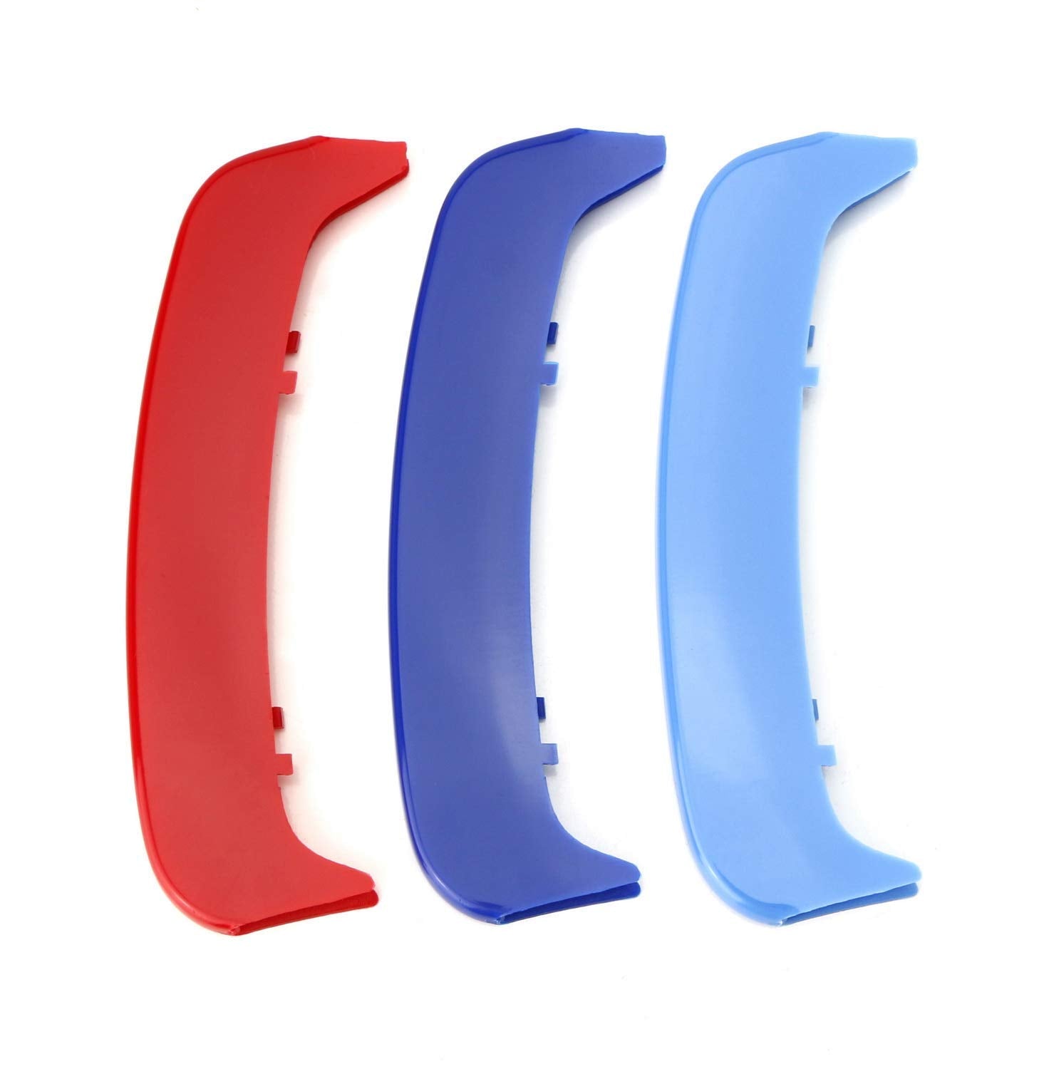 Ijdmtoy Exact Fit///M-Colored Grille Insert Decoration Trims Compatible With 1996-1999 Bmw E36 3 Series 318I 323Ci 323I 328I W/ 11-Beam Kidney Grill