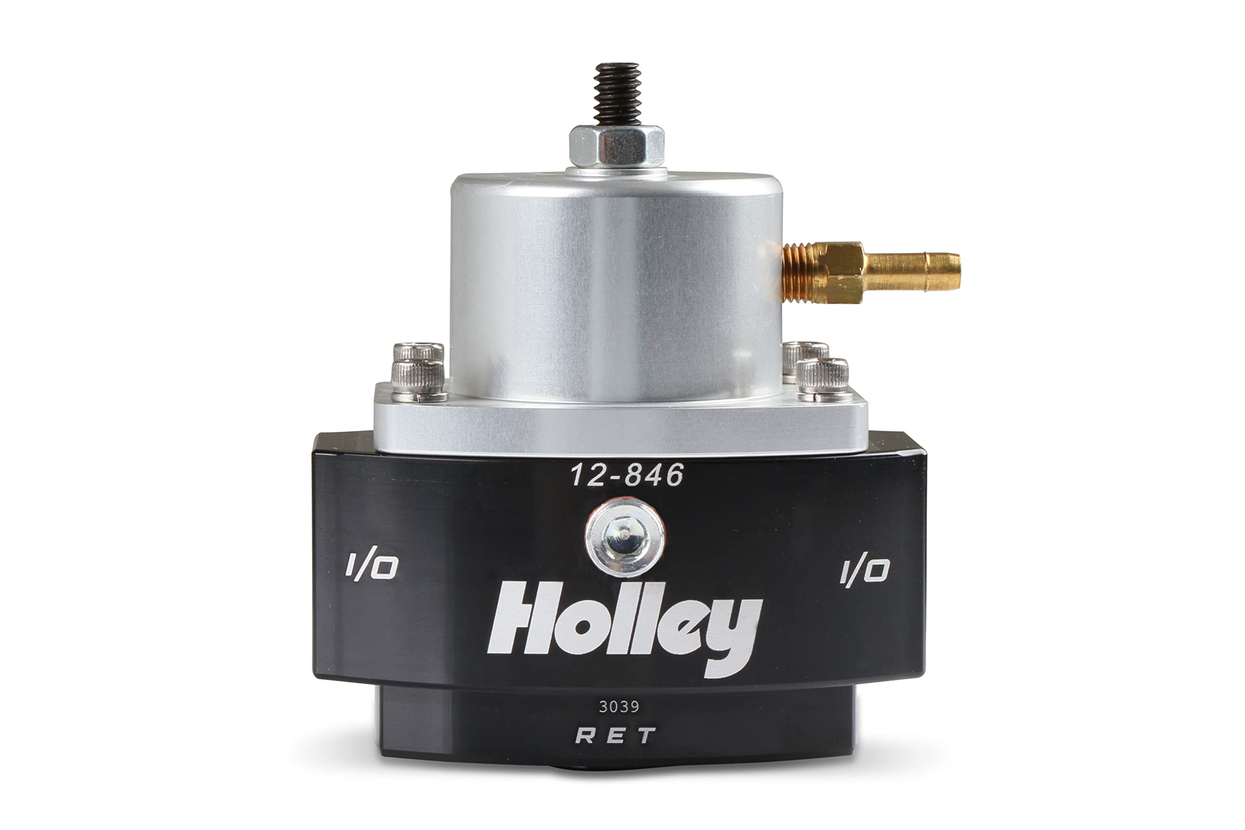 Holley 12-846 8An Inlet/Outlet 6An Return 40-70 Psi Billet Fuel Pressure Regulator