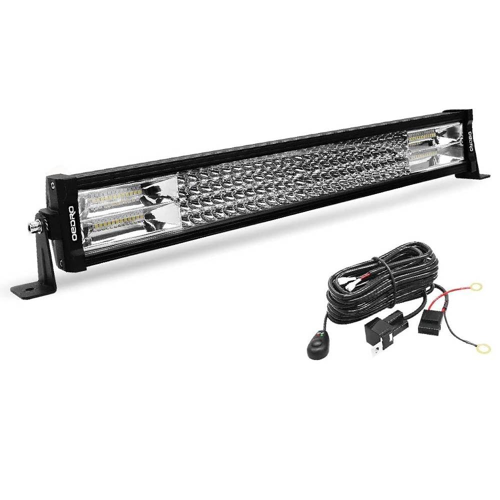Oedro 22 Inch Led Light Bar Spot Flood Combo Quad-Rows Led Lights Work Lights Ip68 Grade Off Road Light 12V 24V Fit For Pickup S