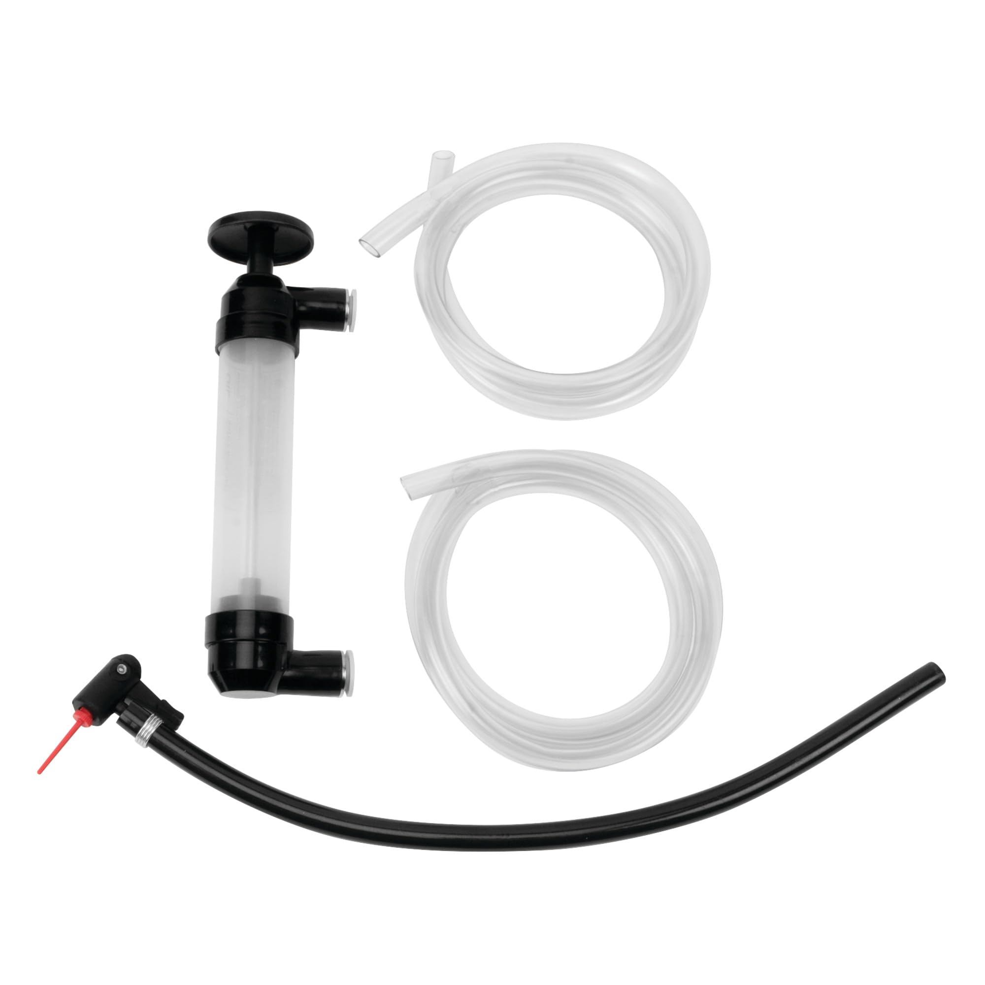 Performance Tool W1156 Grip Clip Transfer Pump/ Siphon Fluid Transfer Pump Kit for Water, Oil, Liquid, and Air, Black/Clear, 48-