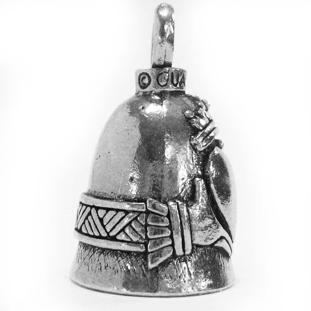 Guardian Bell Celtic Claddagh Heart Motorcycle Biker Luck Riding Bell, Silver