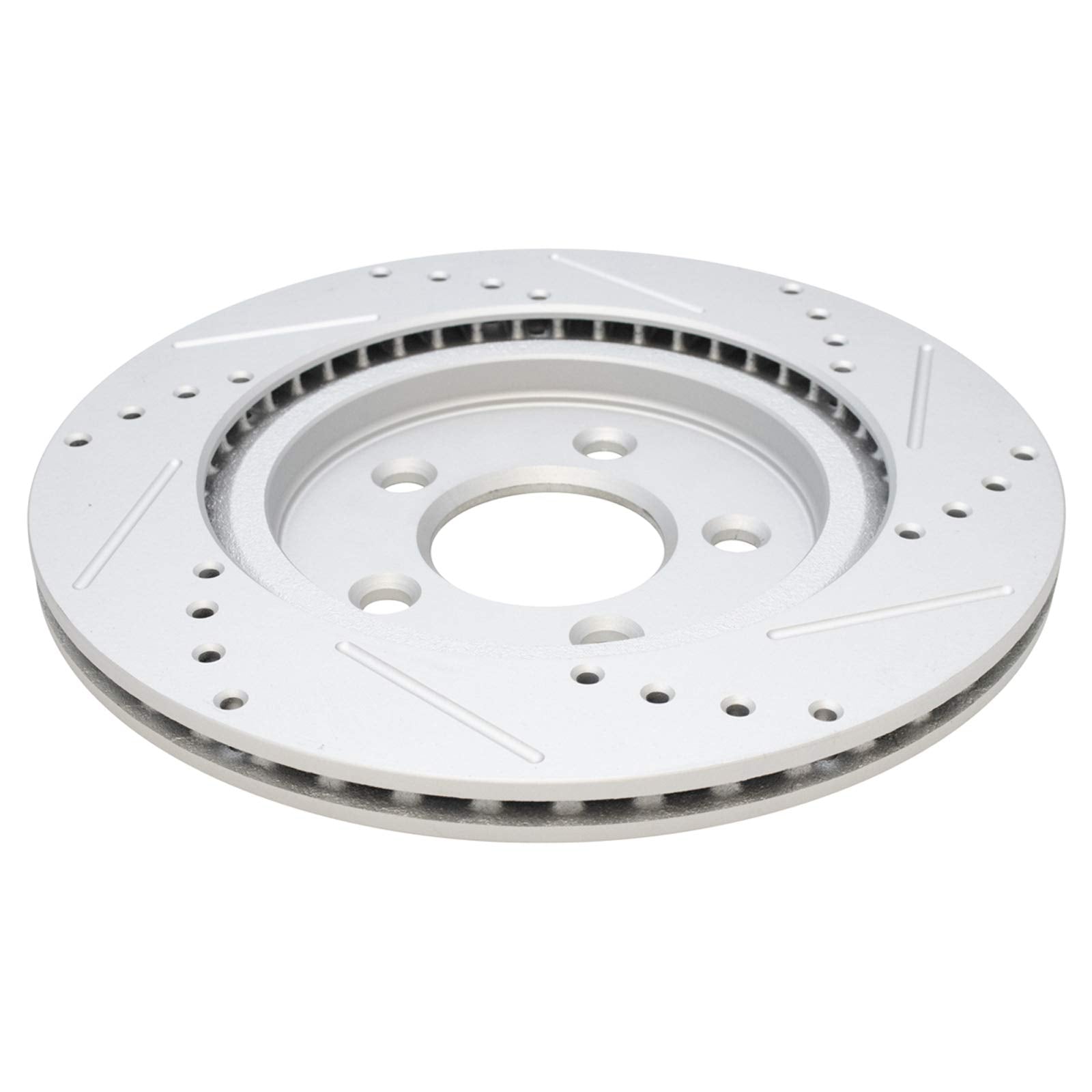 Trq Rear Performance Brake Rotors Set Premium G-Coated Compatible With 2005-2014 Ford Mustang