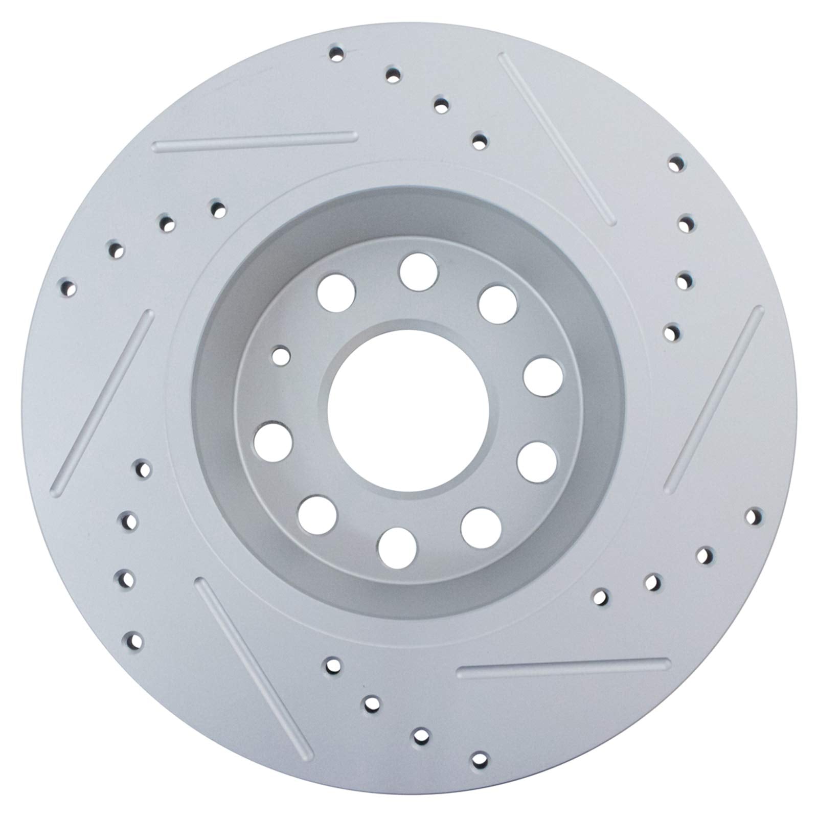 Trq Rear Performance Brake Rotor Drilled Slotted Pair Set For A3 / A3 Quattro/Cc/Eos/Gti/Jetta/Passat/Tiguan