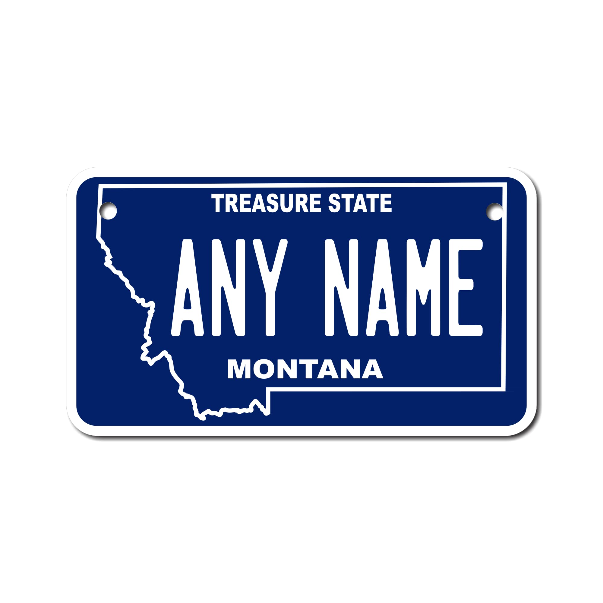 Teamlogo - Personalized Montana License Plate - Custom Aluminum Name, Text, Or Number Plate - Customized Golf Cart Accessories,